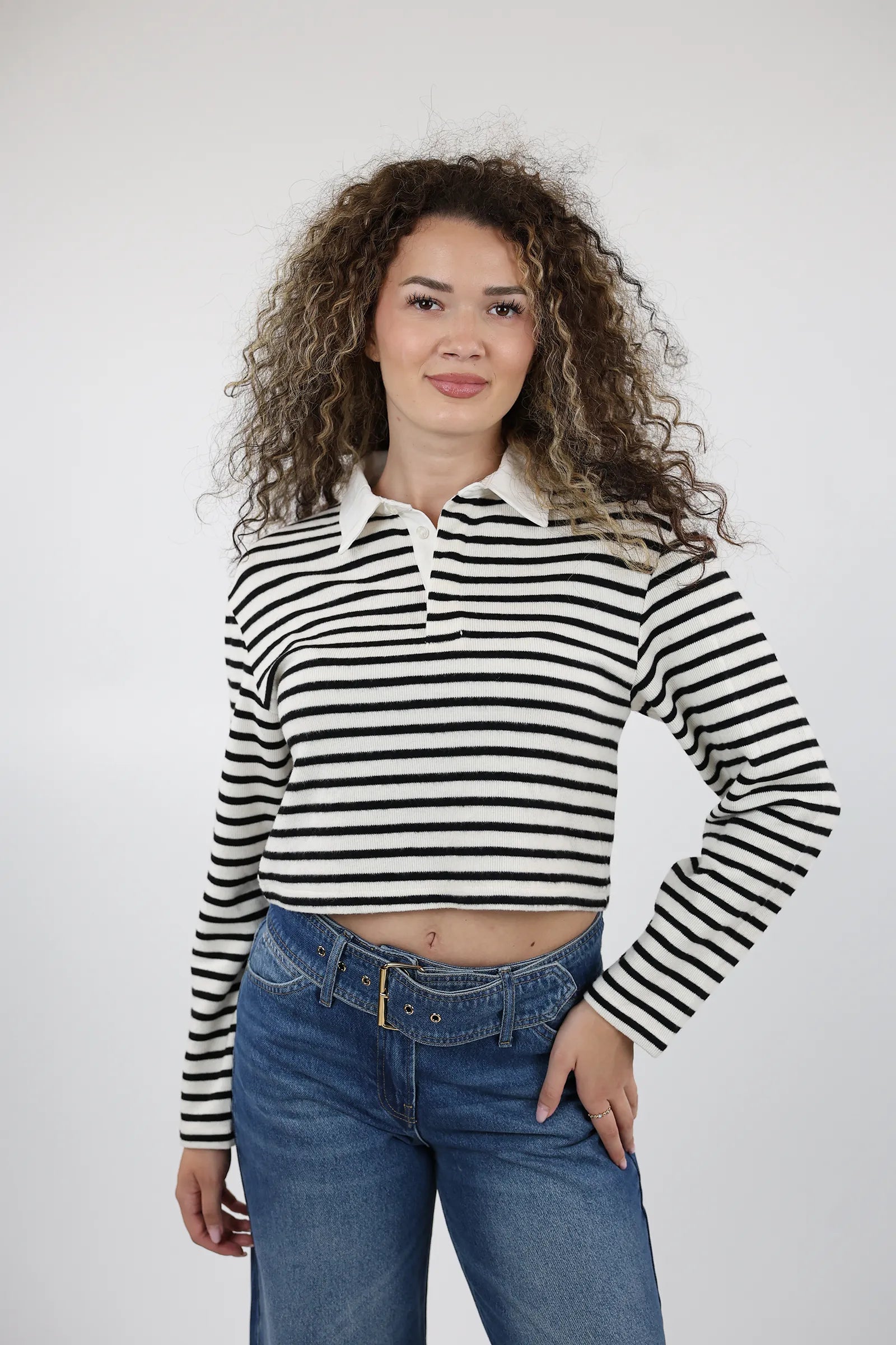 XHEMPER STRIPED COLLARED