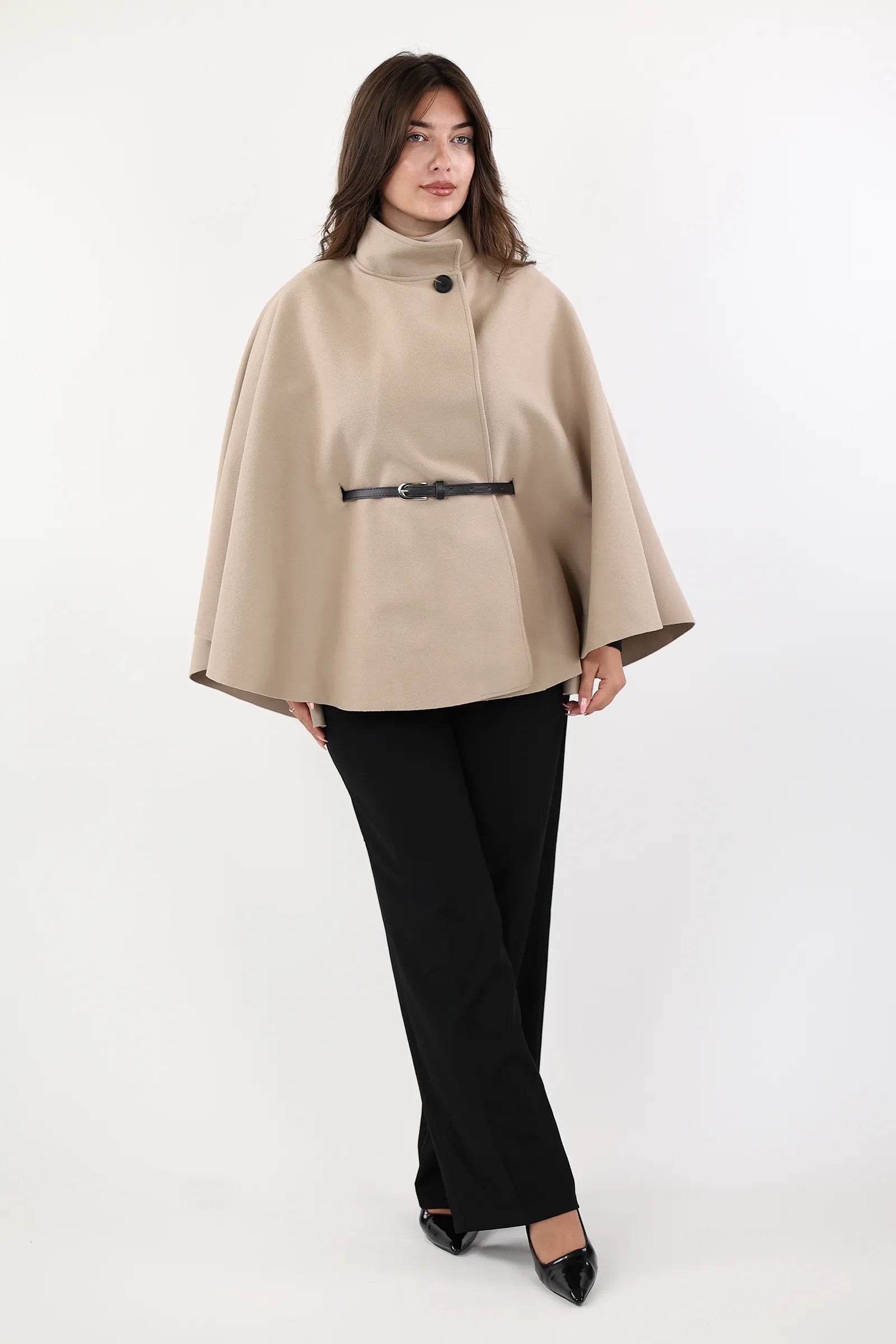 PALLTO BELTED PONCHO