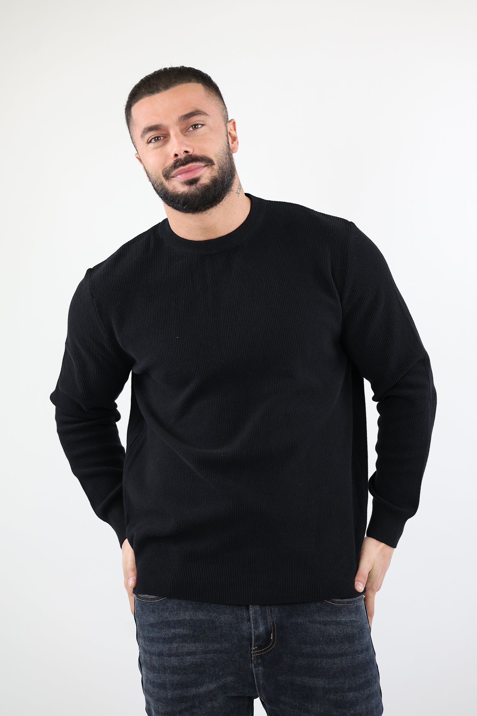 XHEMPER RIBBED CREWNECK