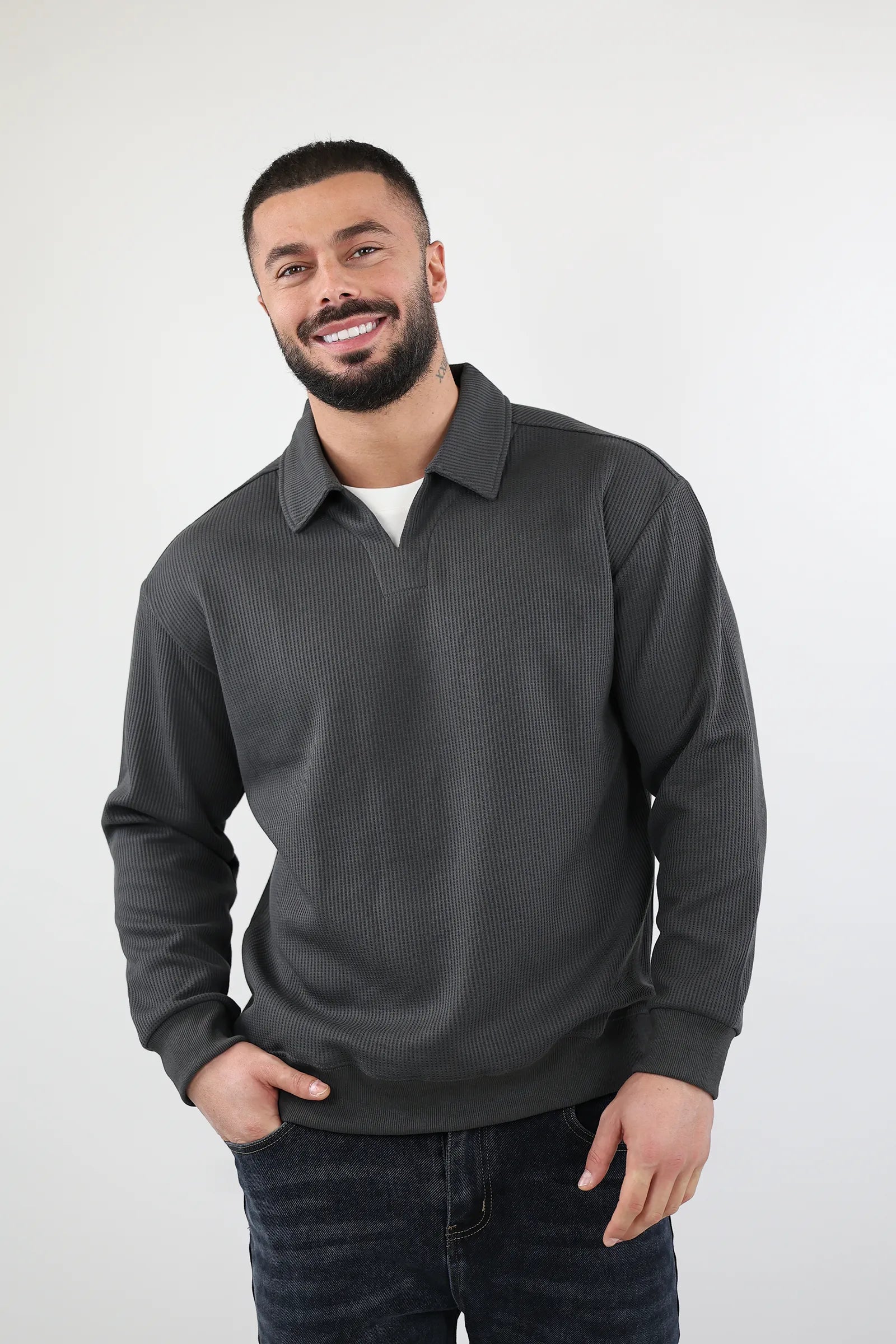 XHEMPER RIBBED POLO