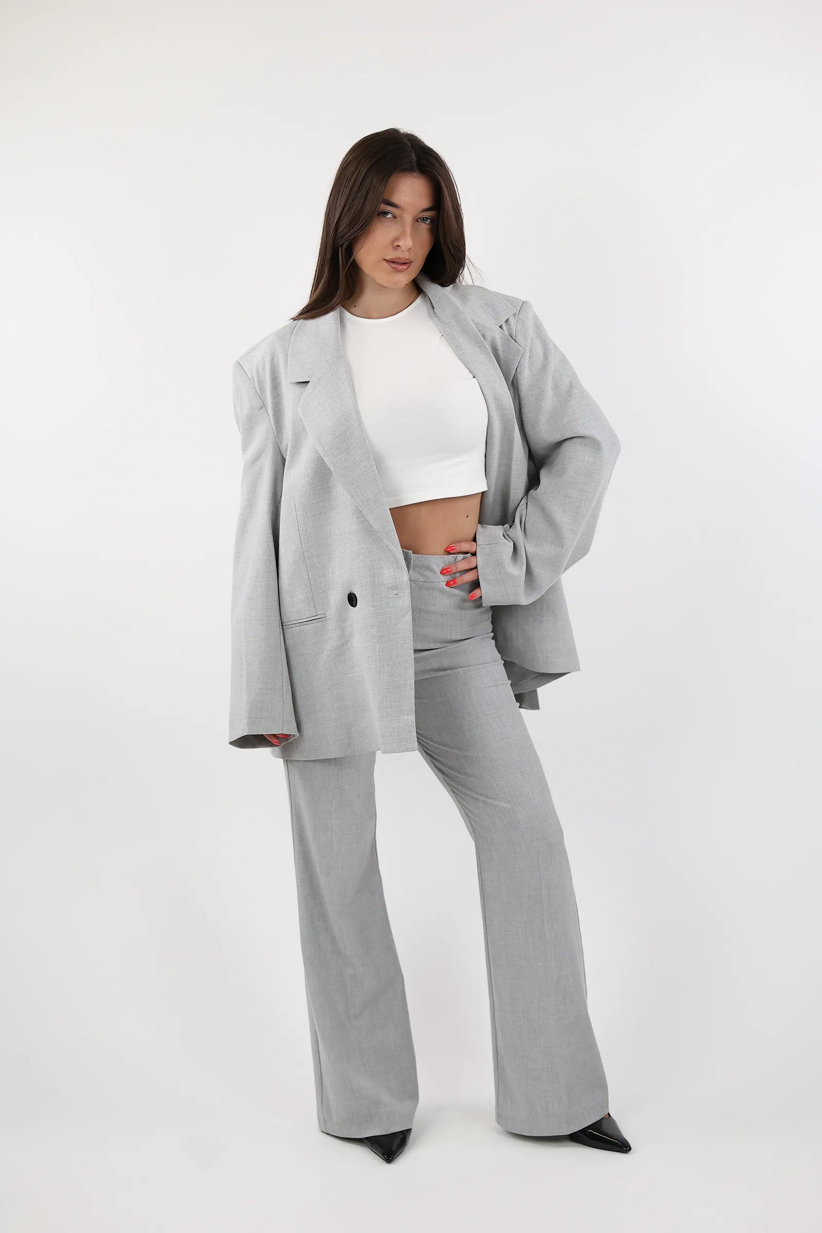 SAKO OVERSIZED LIGHT GREY