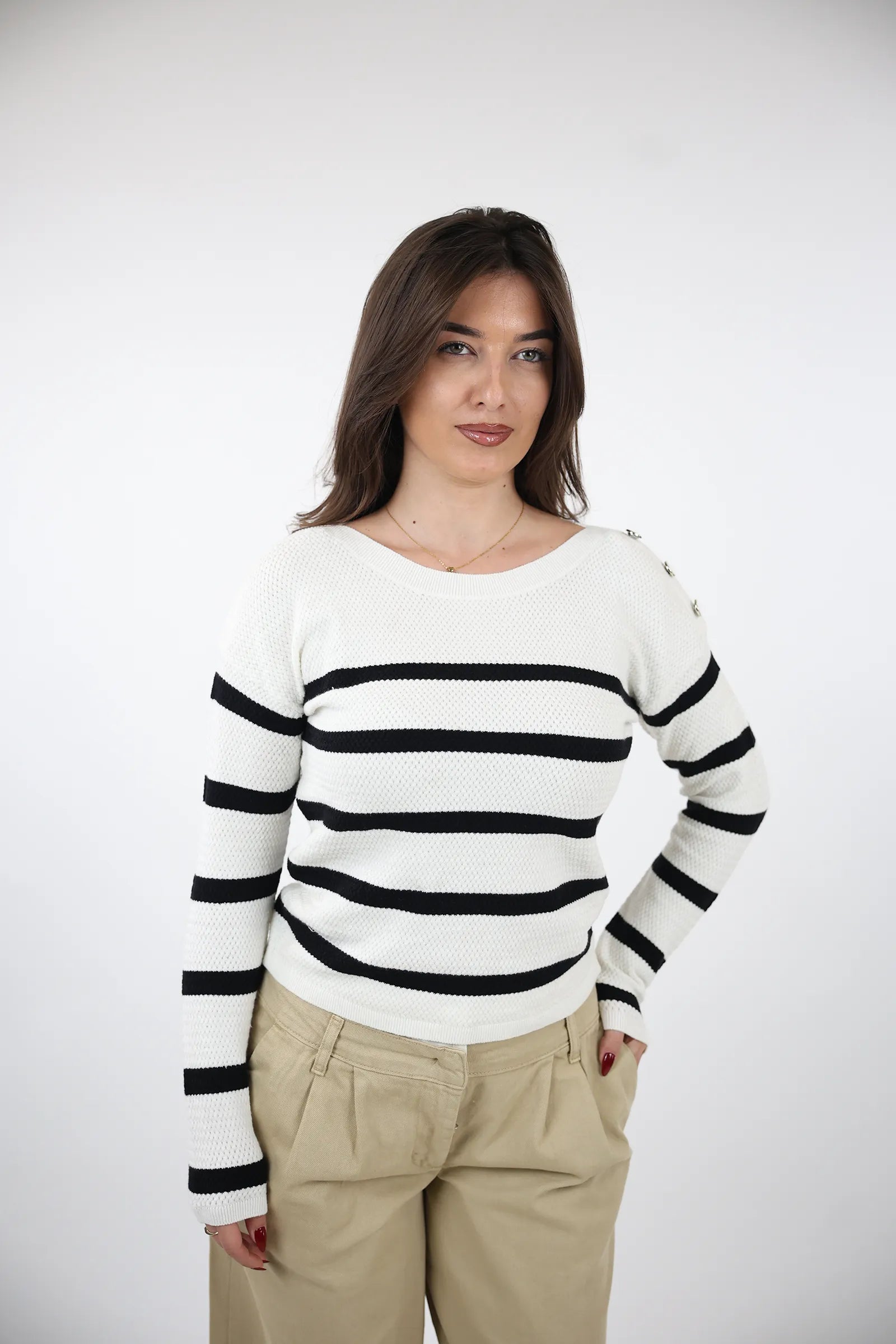 XHEMPER STRIPED SWEATER