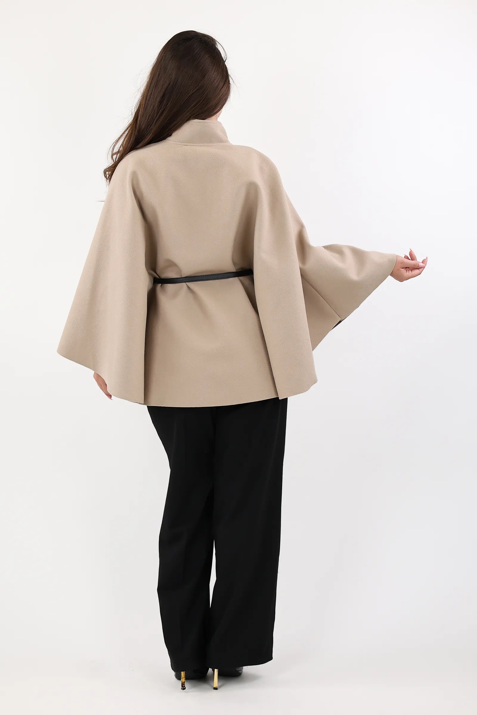 PALLTO BELTED PONCHO