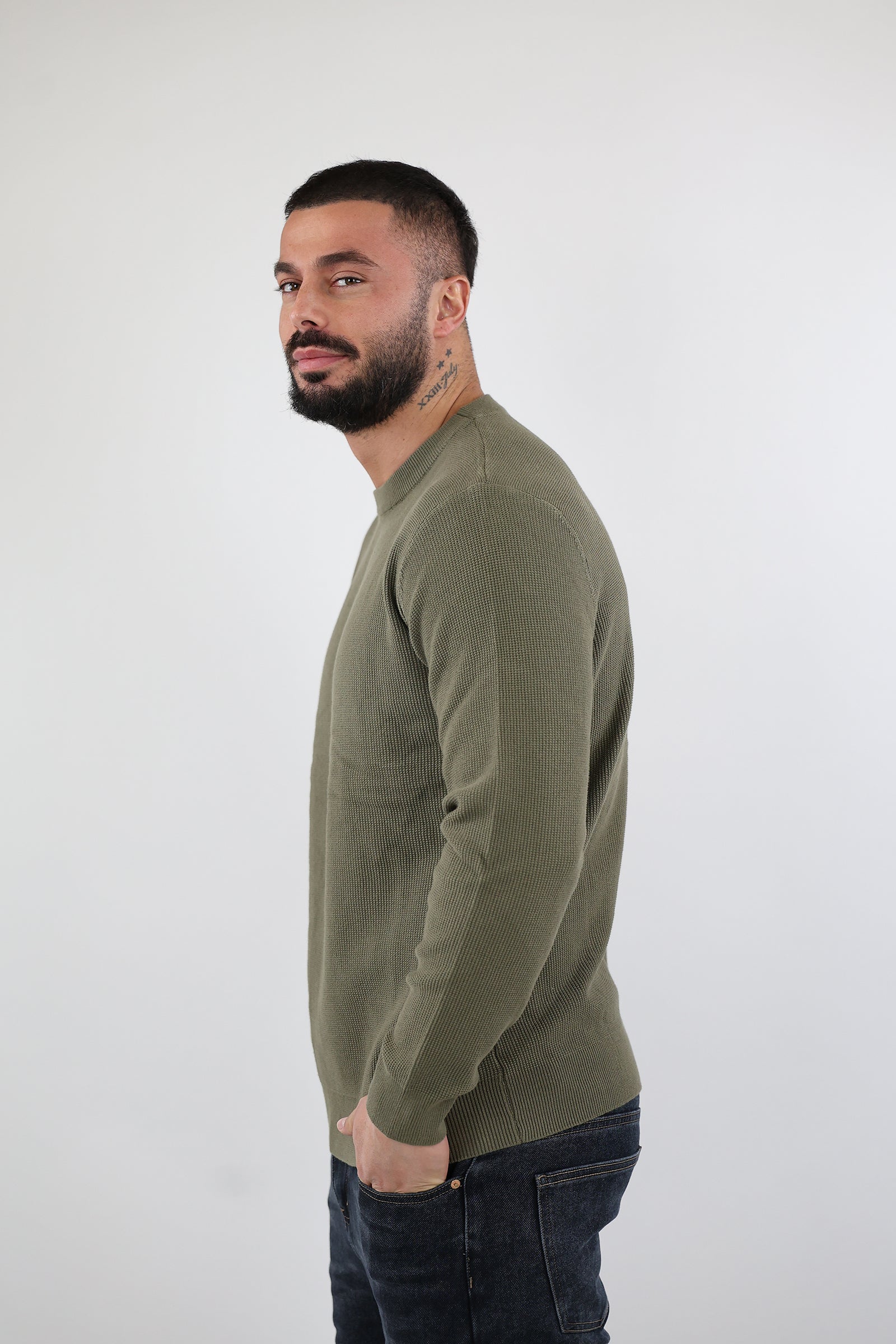 XHEMPER RIBBED CREWNECK