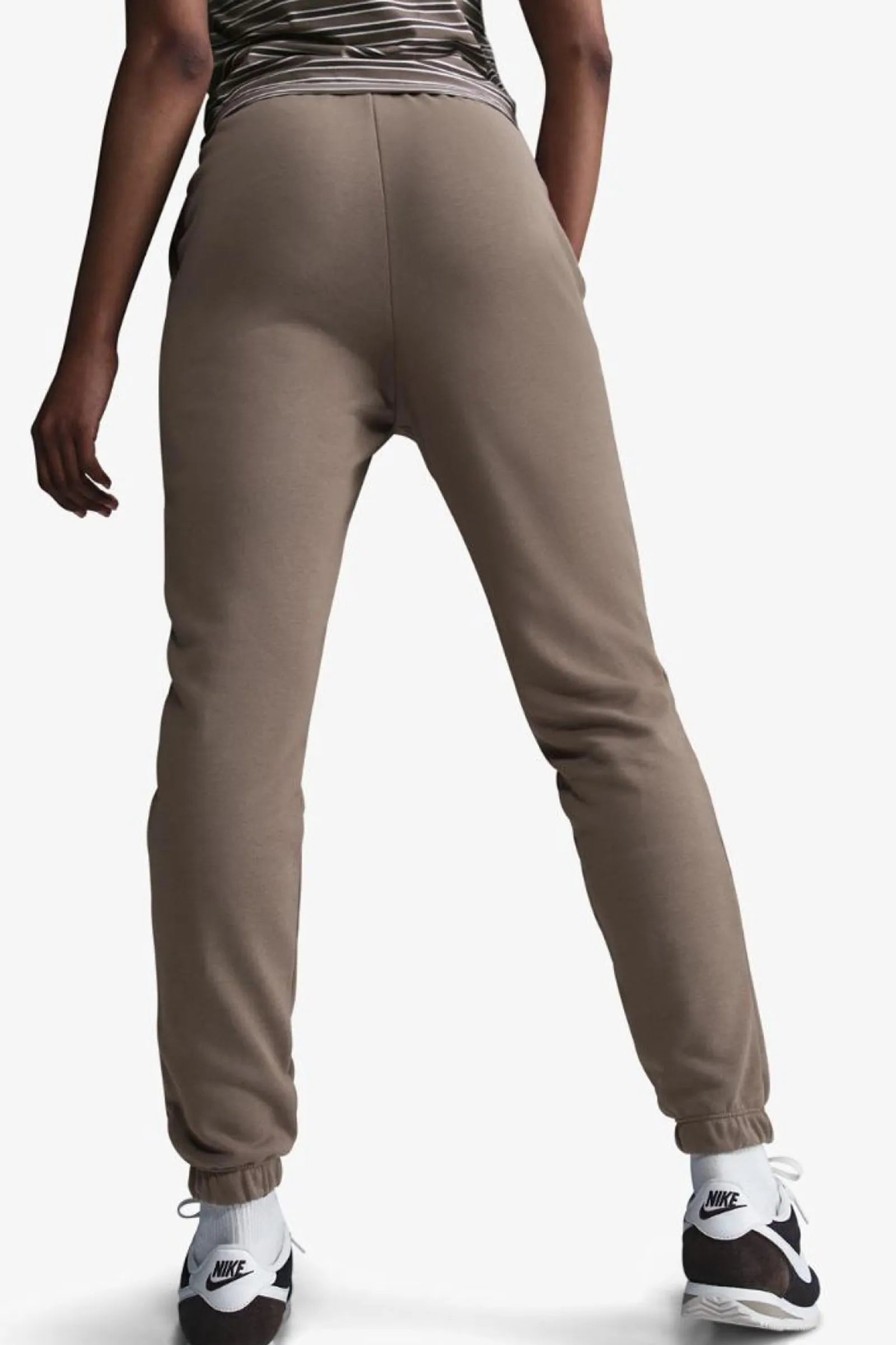 TRENERKA SPORTSWEAR CHILL TERRY SLIM HIGH-WAISTED FRENCH TERRY SWEATPANTS