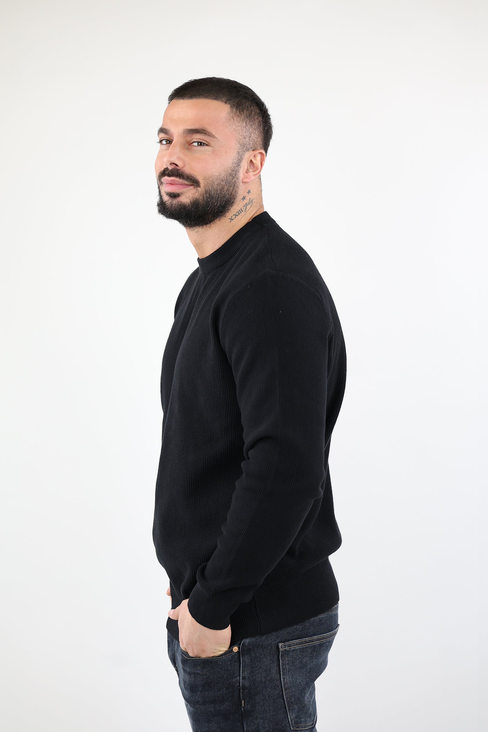 XHEMPER RIBBED CREWNECK