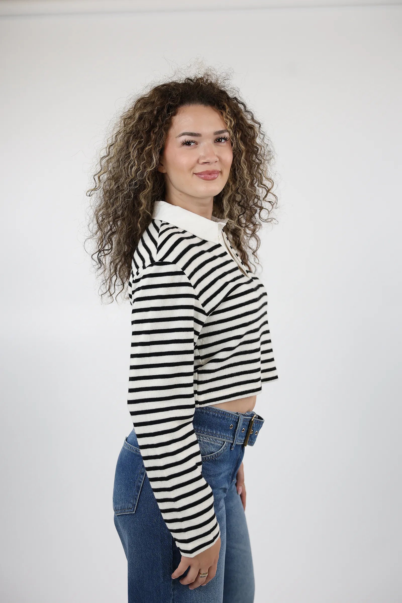 XHEMPER STRIPED COLLARED