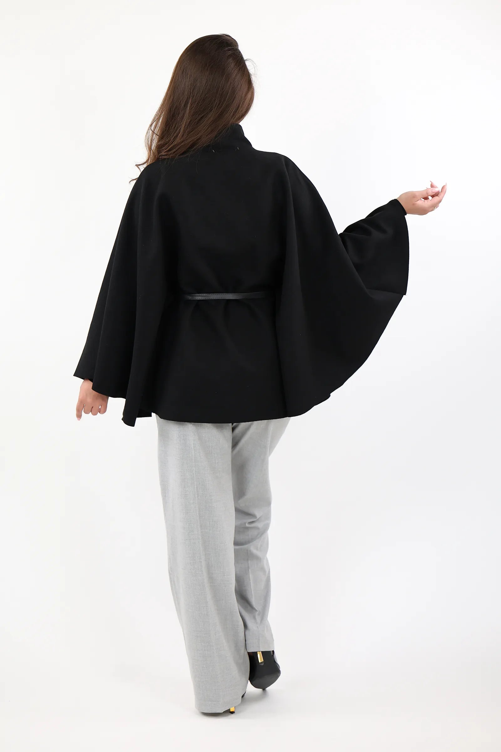 PALLTO BELTED PONCHO