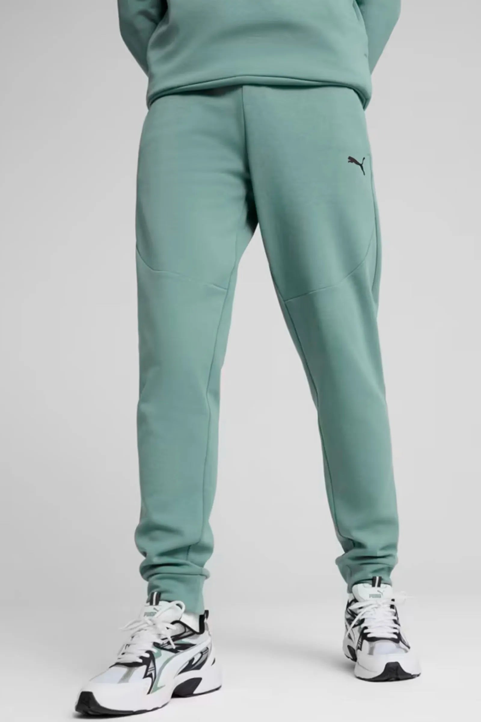 TRENERKA PUMA GREEN MENS EVOSTRIPE TROUSERS