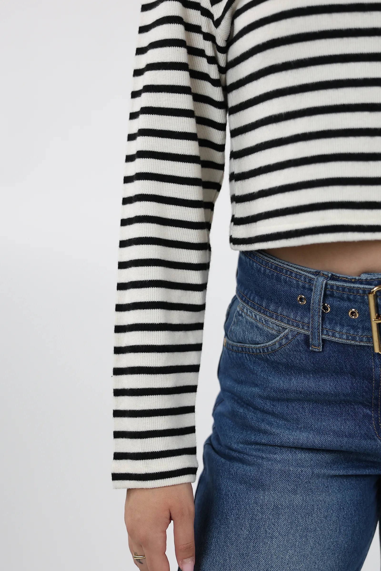 XHEMPER STRIPED COLLARED