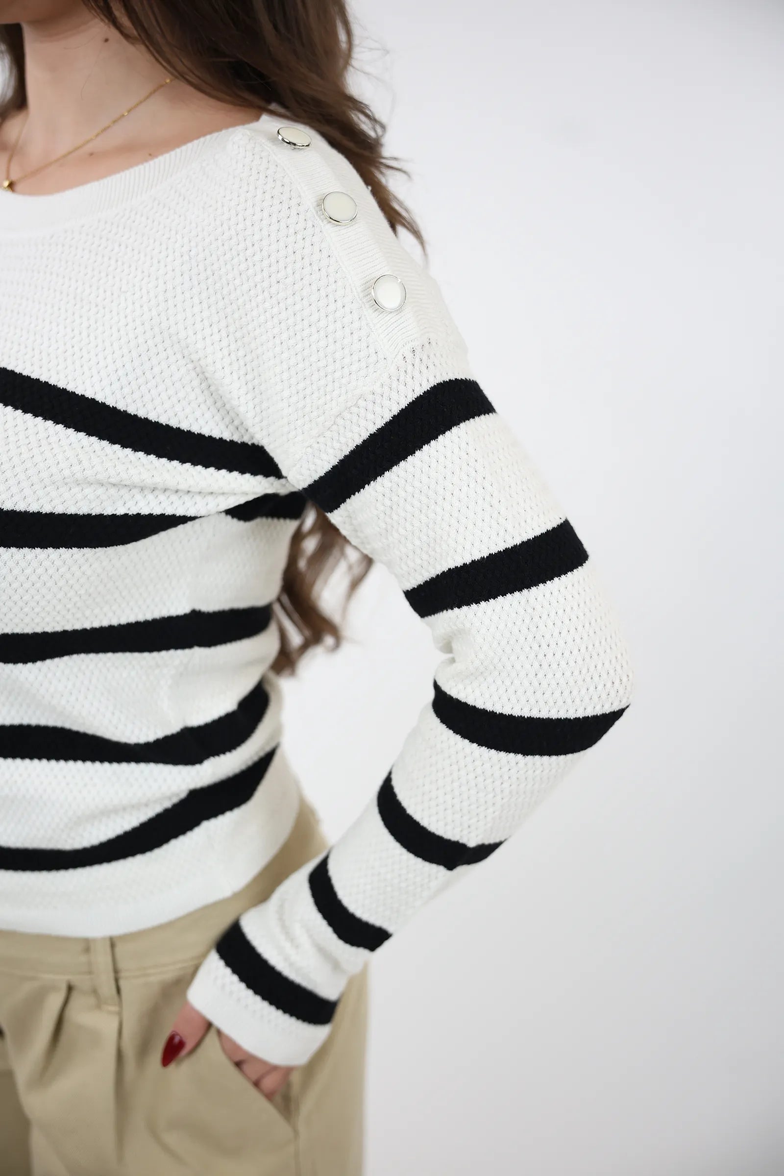 XHEMPER STRIPED SWEATER