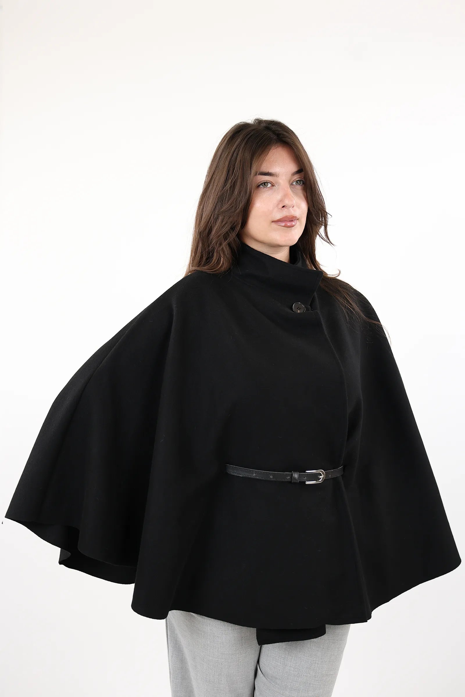 PALLTO BELTED PONCHO