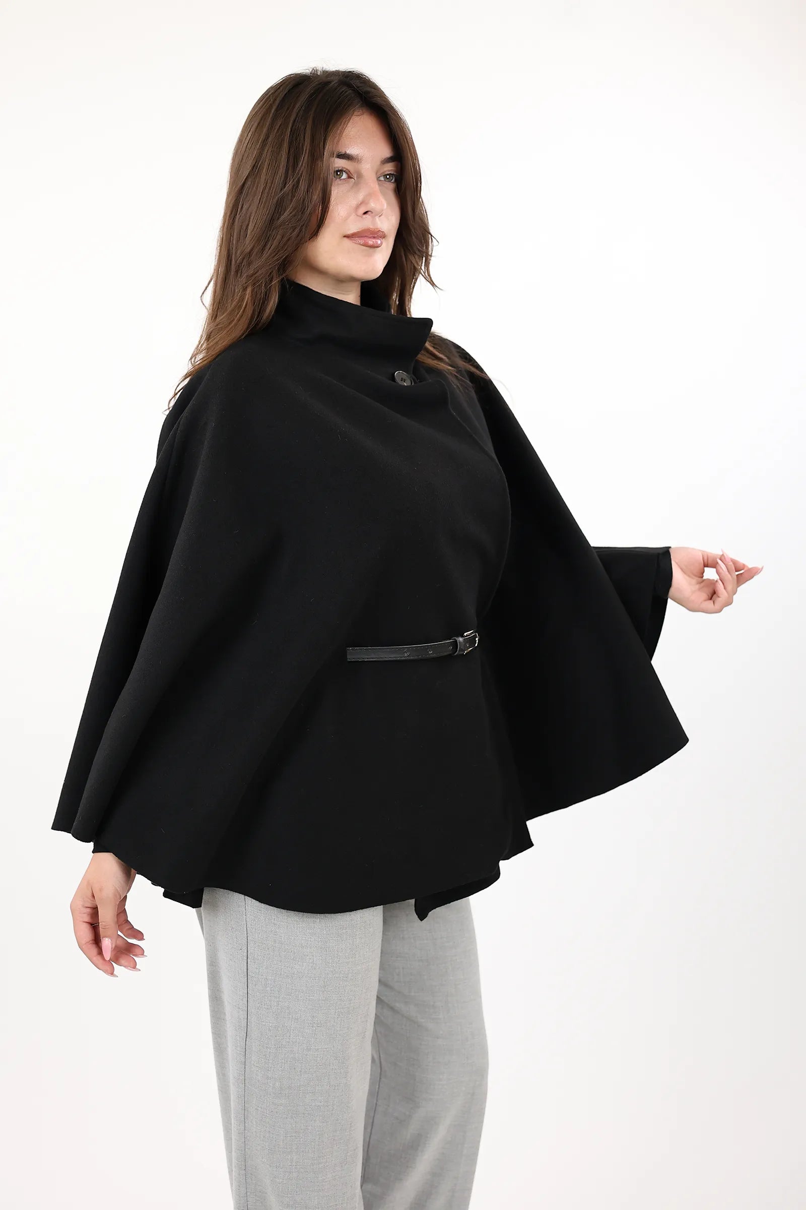 PALLTO BELTED PONCHO