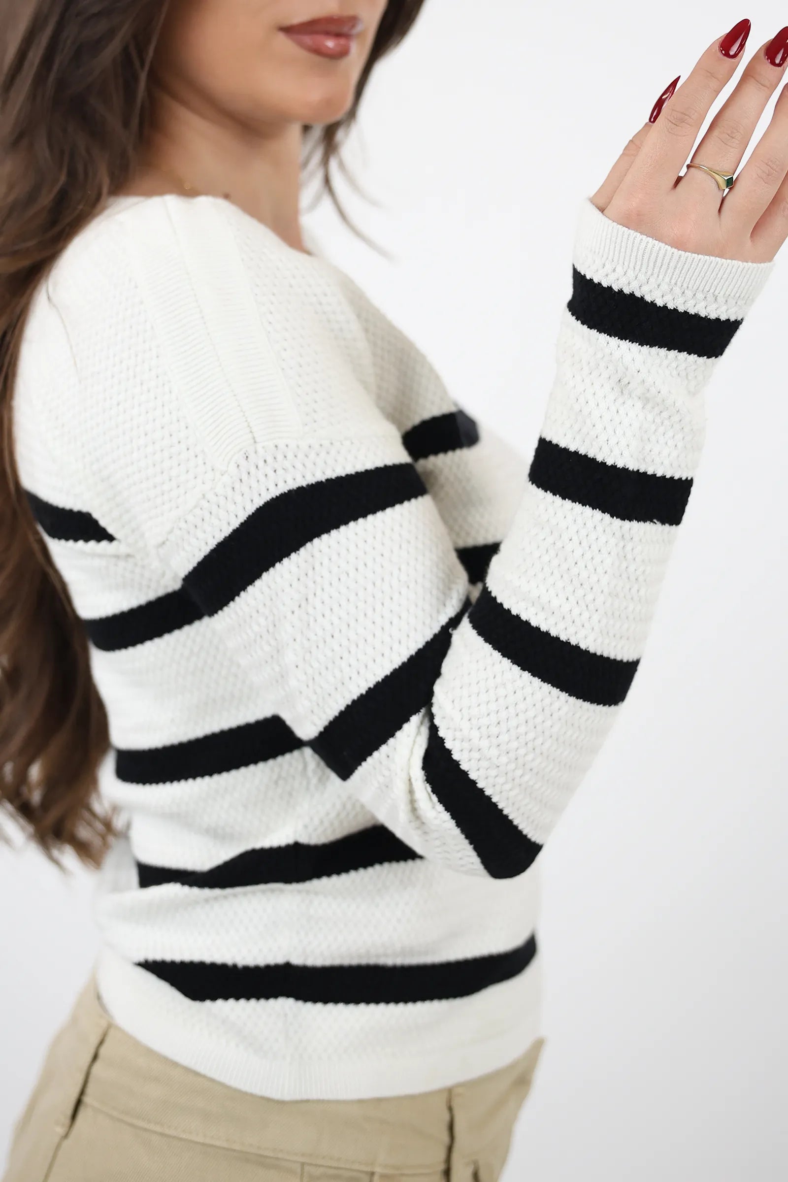 XHEMPER STRIPED SWEATER