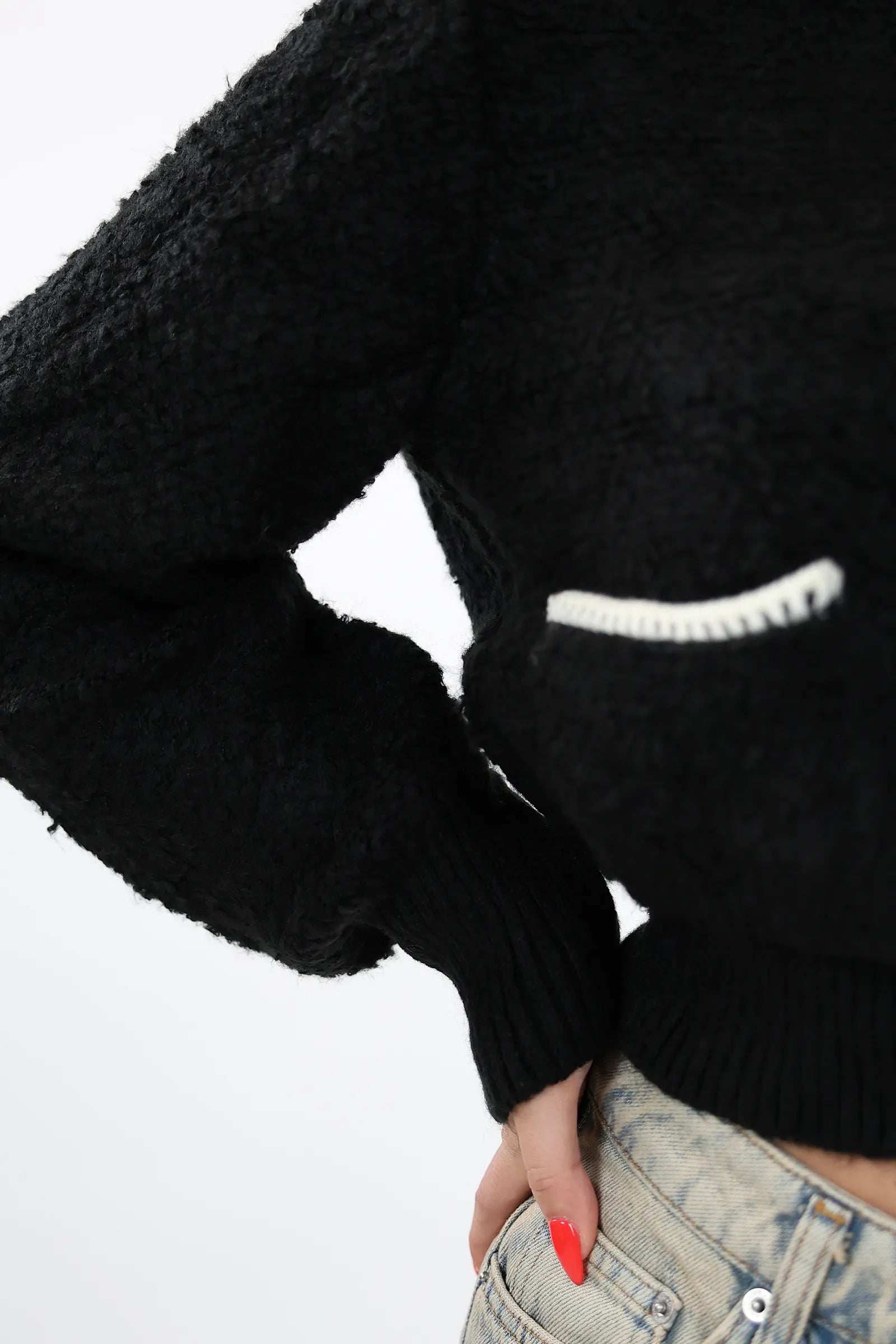 XHEMPER CONTRAST CARDIGAN