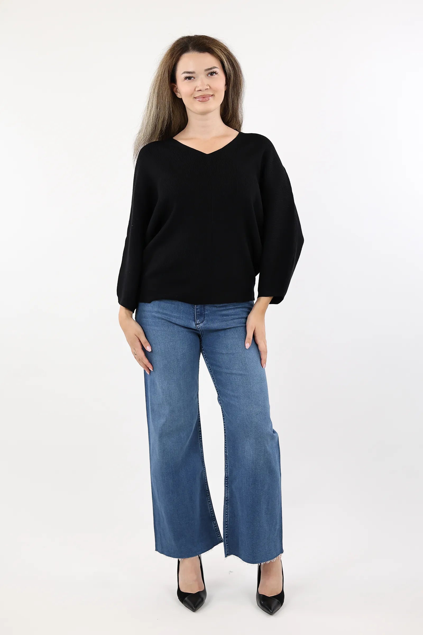 BLUZË SOFT BASIC V-NECK