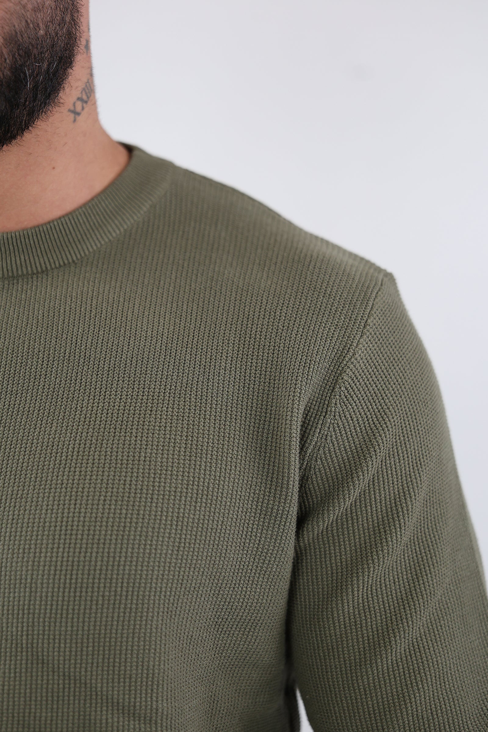 XHEMPER RIBBED CREWNECK