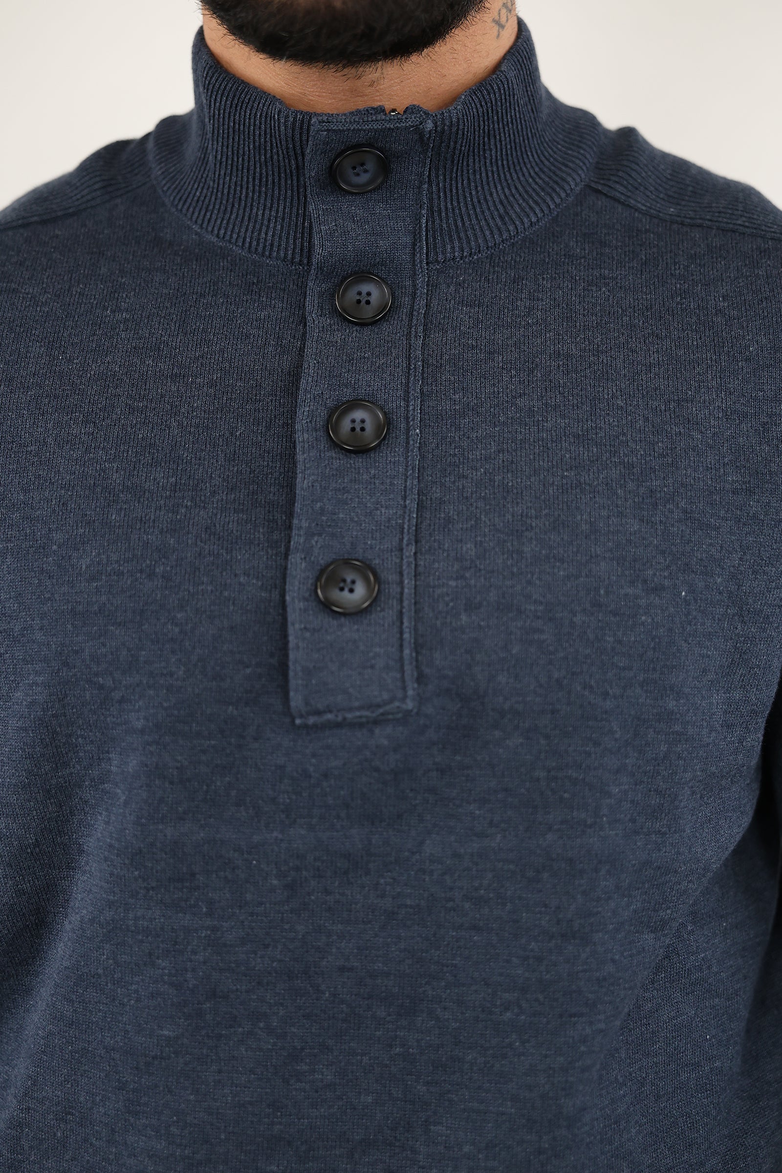 XHEMPER BUTTON UP MOCK