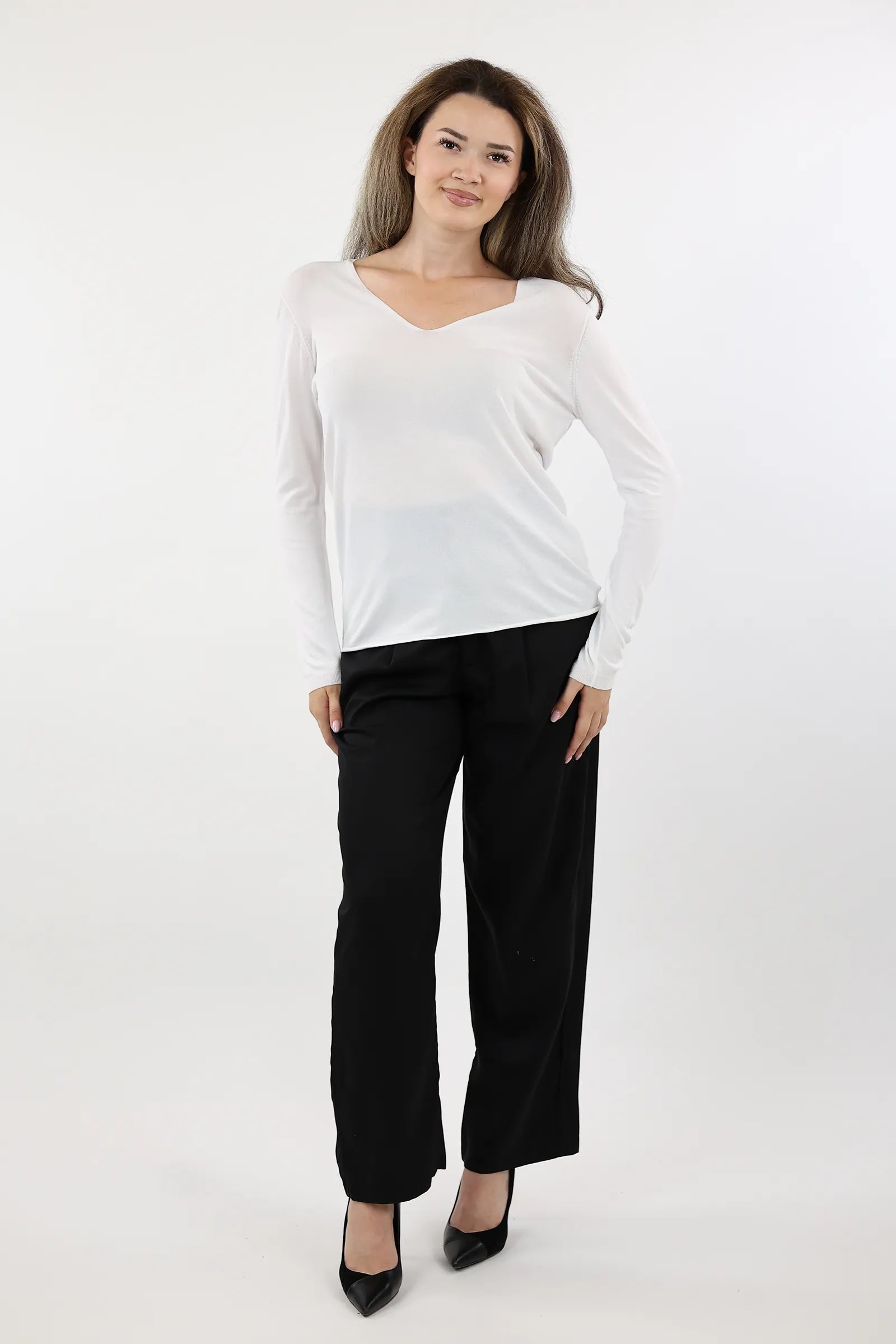 BLUZË SOFT BASIC V-NECK