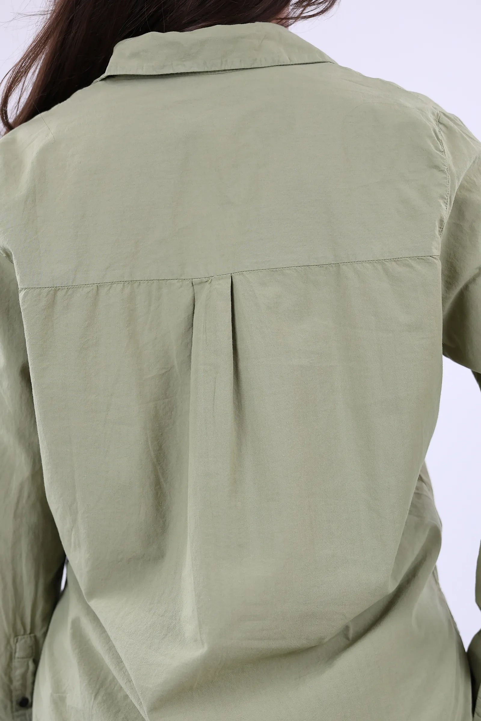 KËMISHË  OLIVE GREEN POCKETS