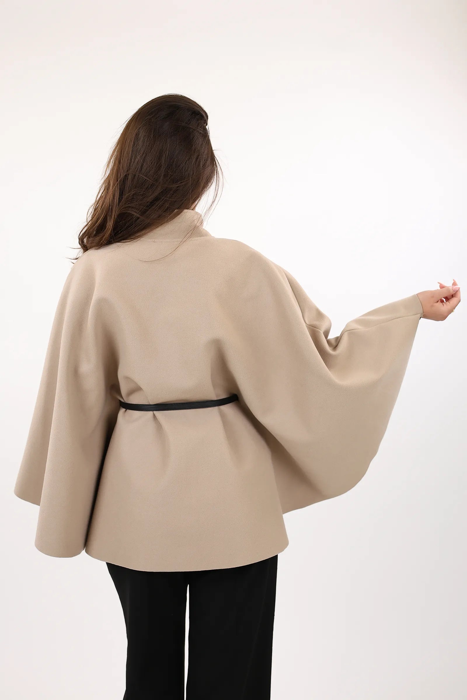 PALLTO BELTED PONCHO