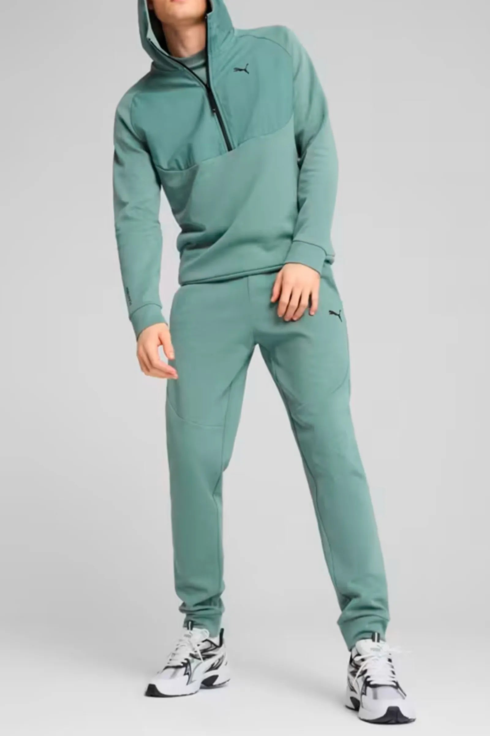 TRENERKA PUMA GREEN MENS EVOSTRIPE TROUSERS