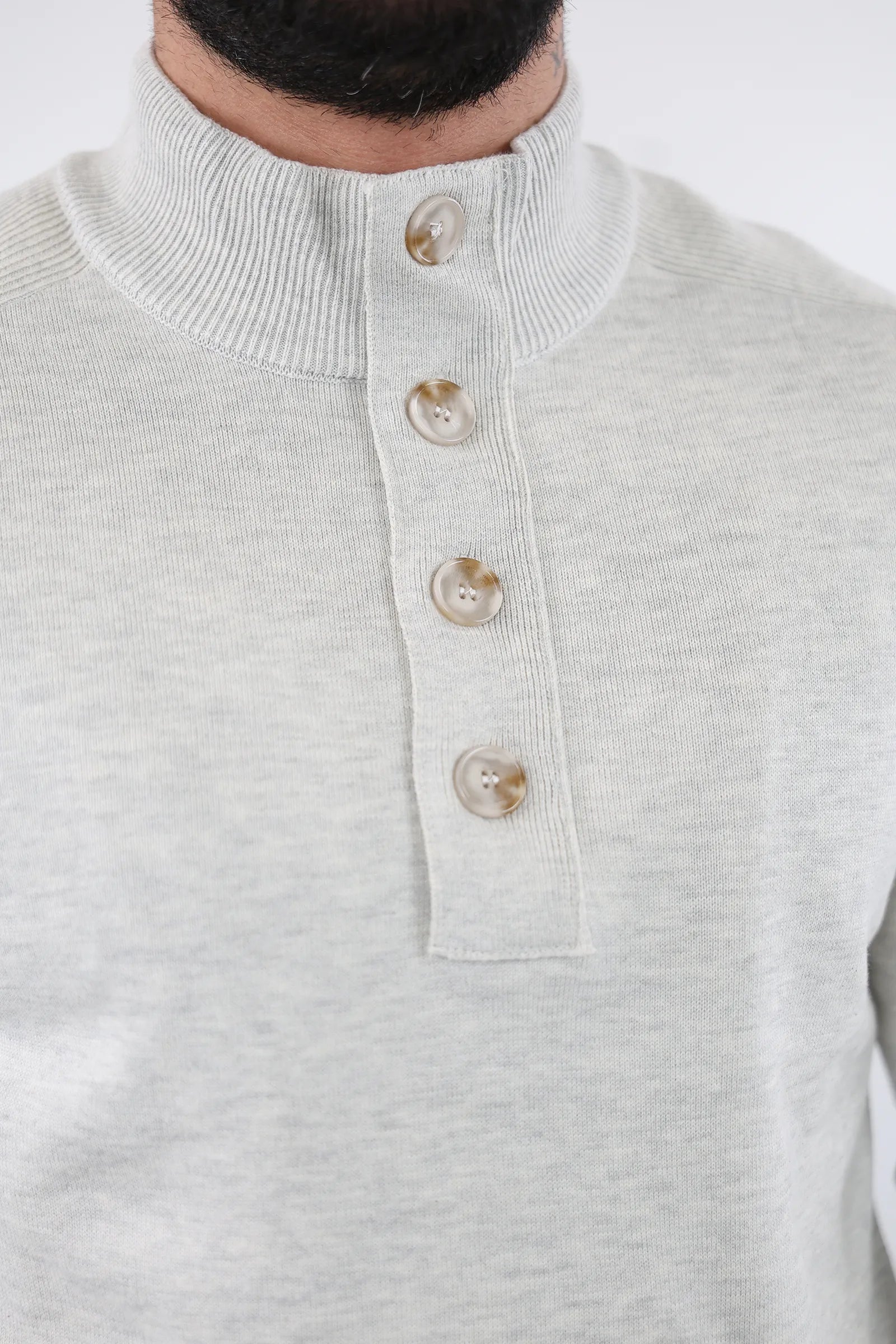 XHEMPER BUTTON UP MOCK