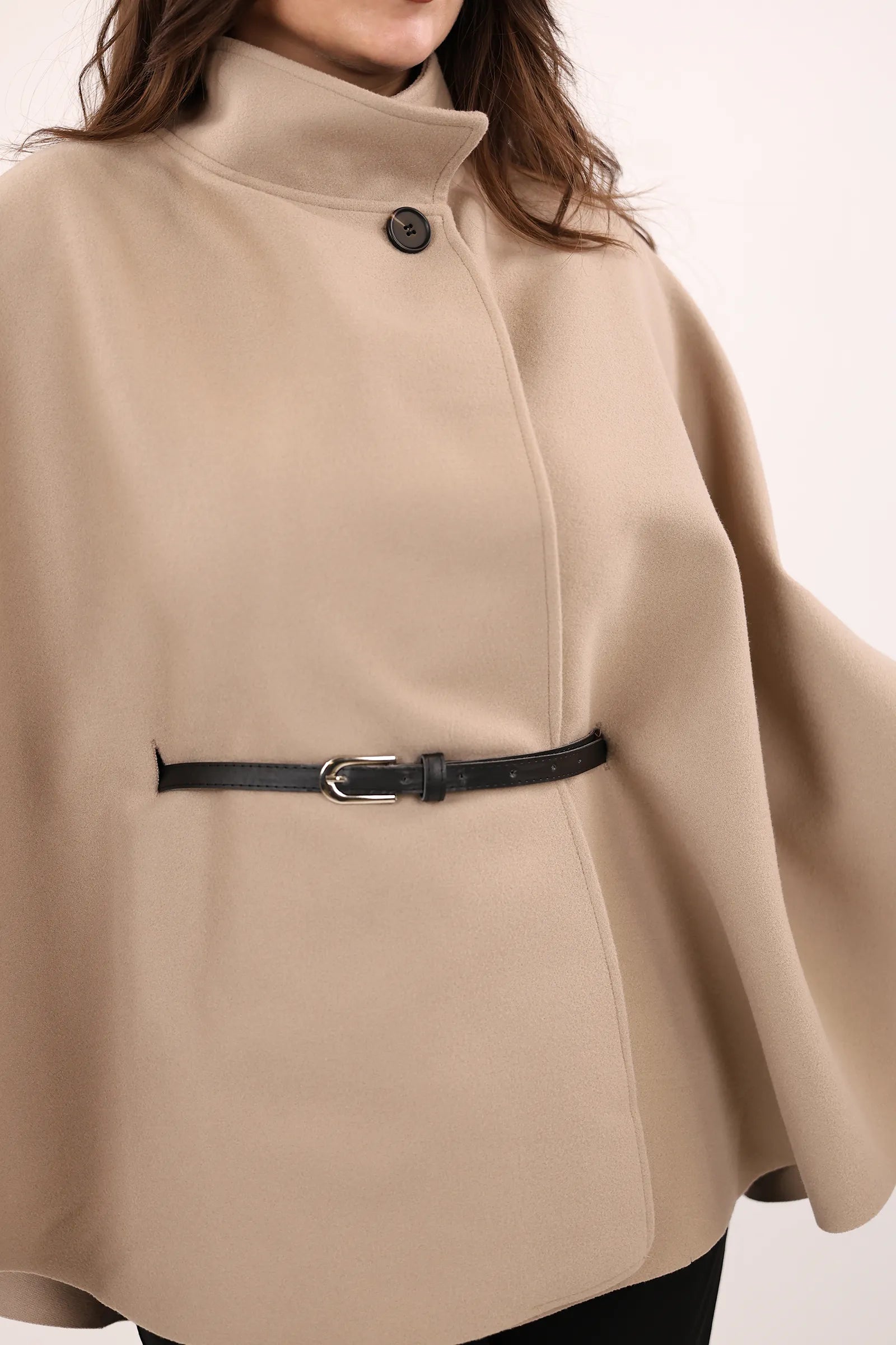 PALLTO BELTED PONCHO