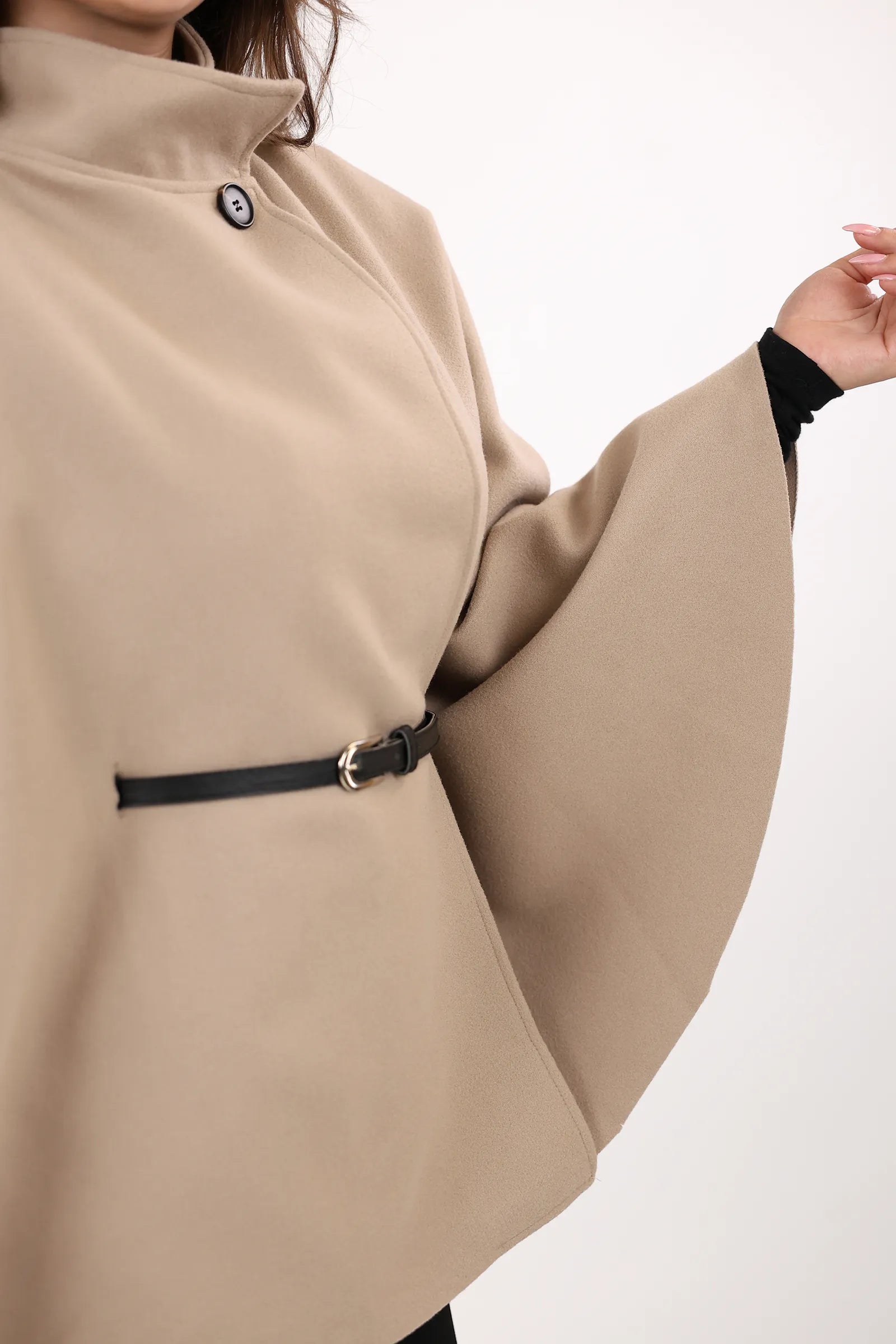 PALLTO BELTED PONCHO