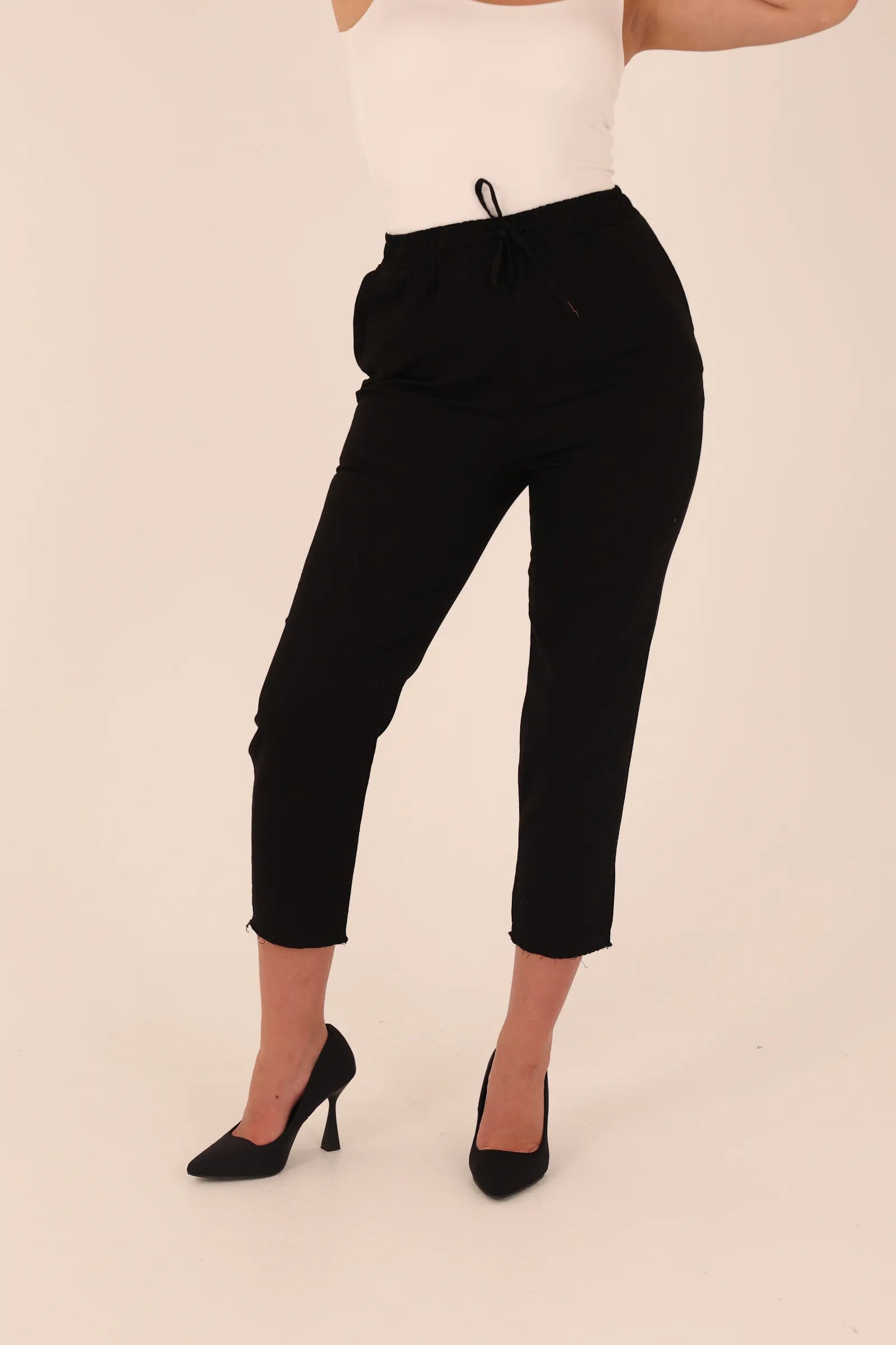 Pantallona cropped carrot