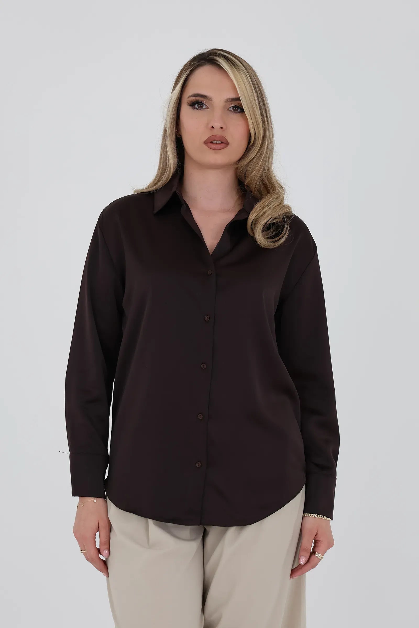 Kemishe satin long sleeve