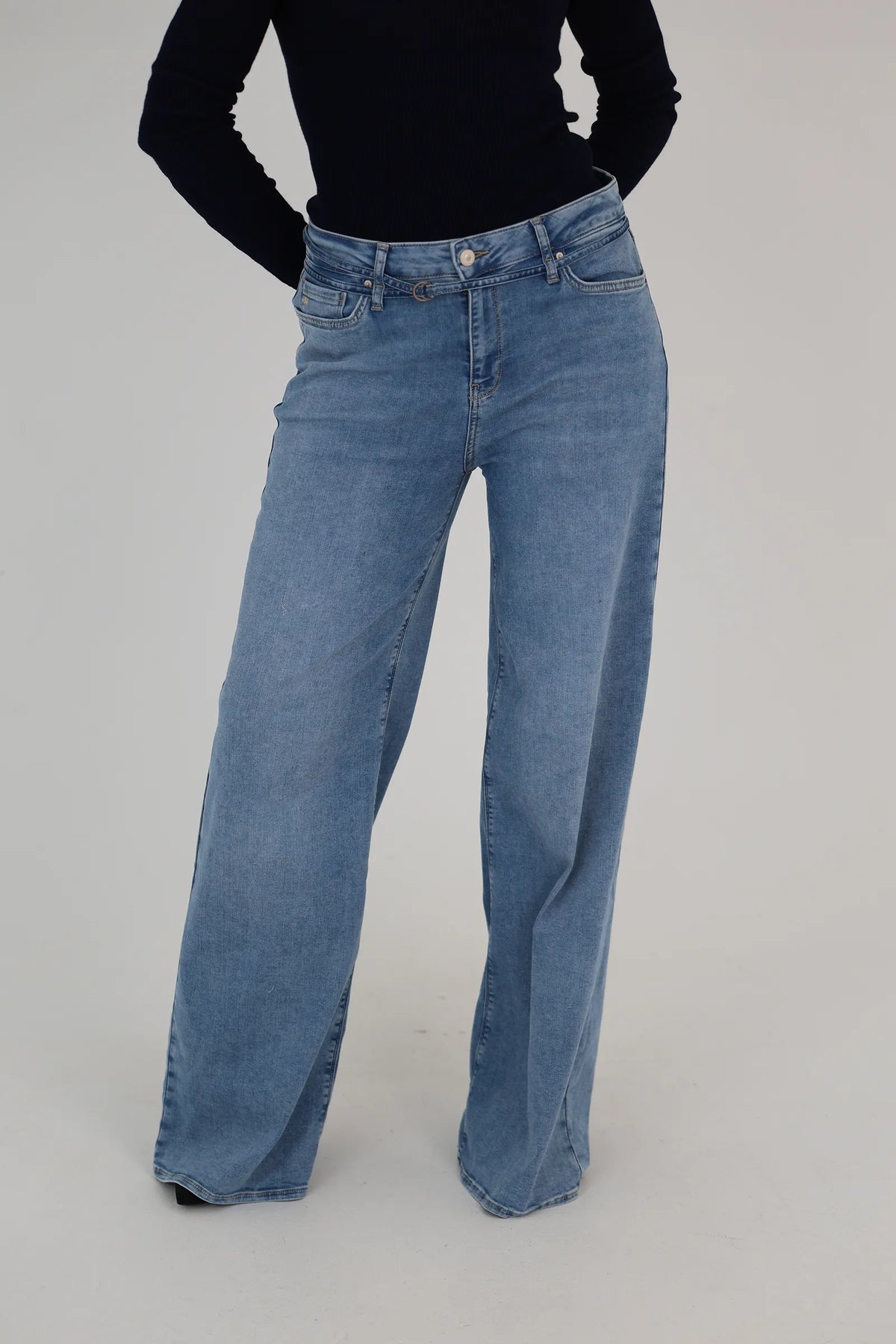 Farmerka wide-leg denim