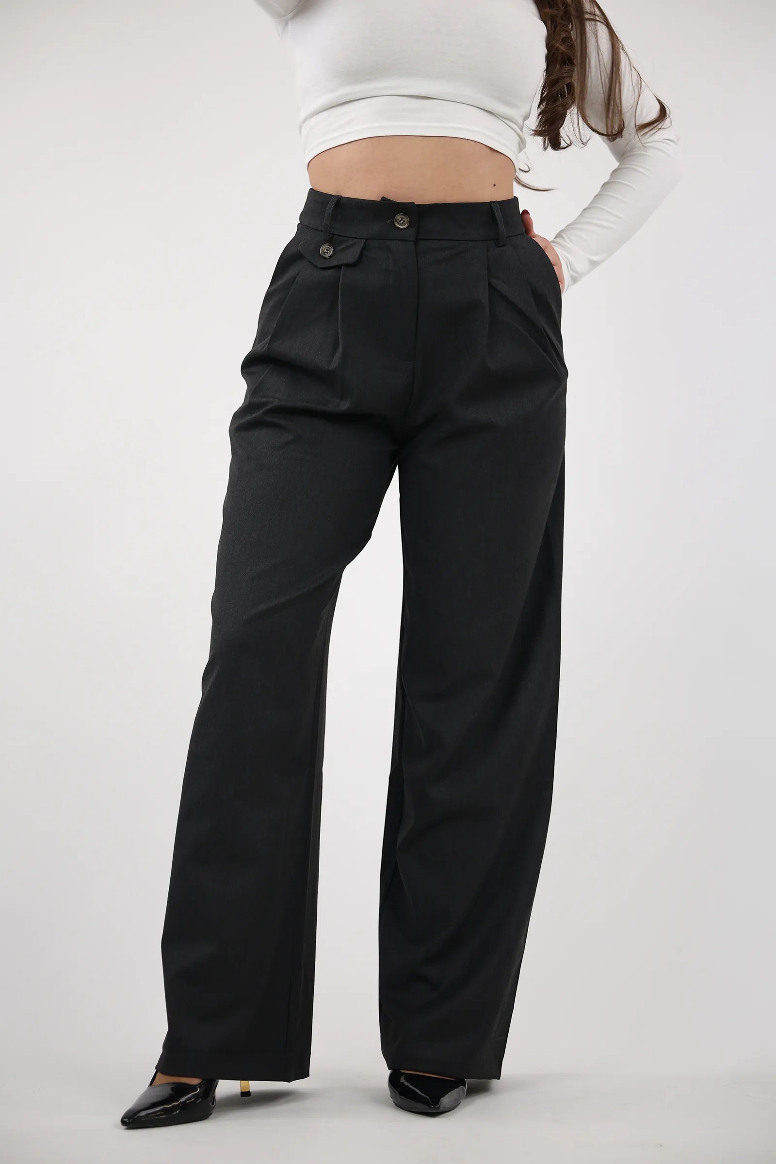 PANTALLONA Pleated Wide-Leg