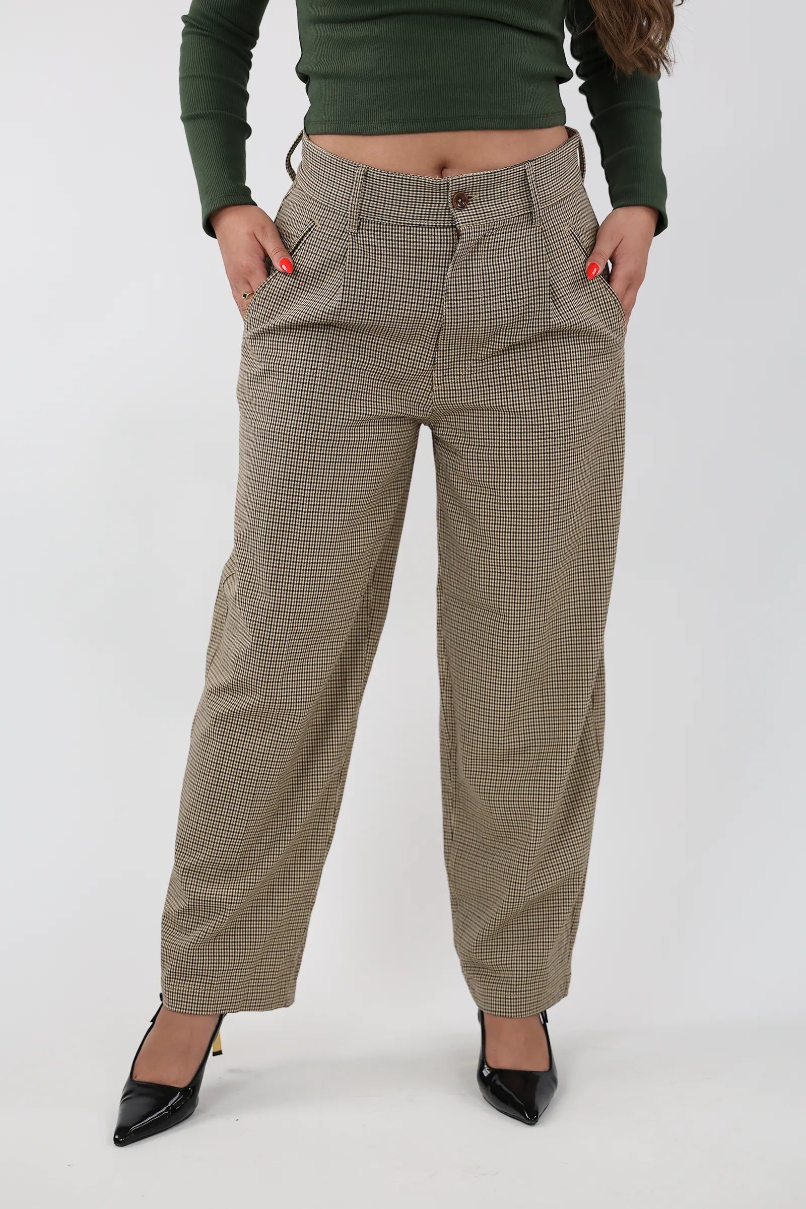 PANTALLONA PLEATED BEIGE