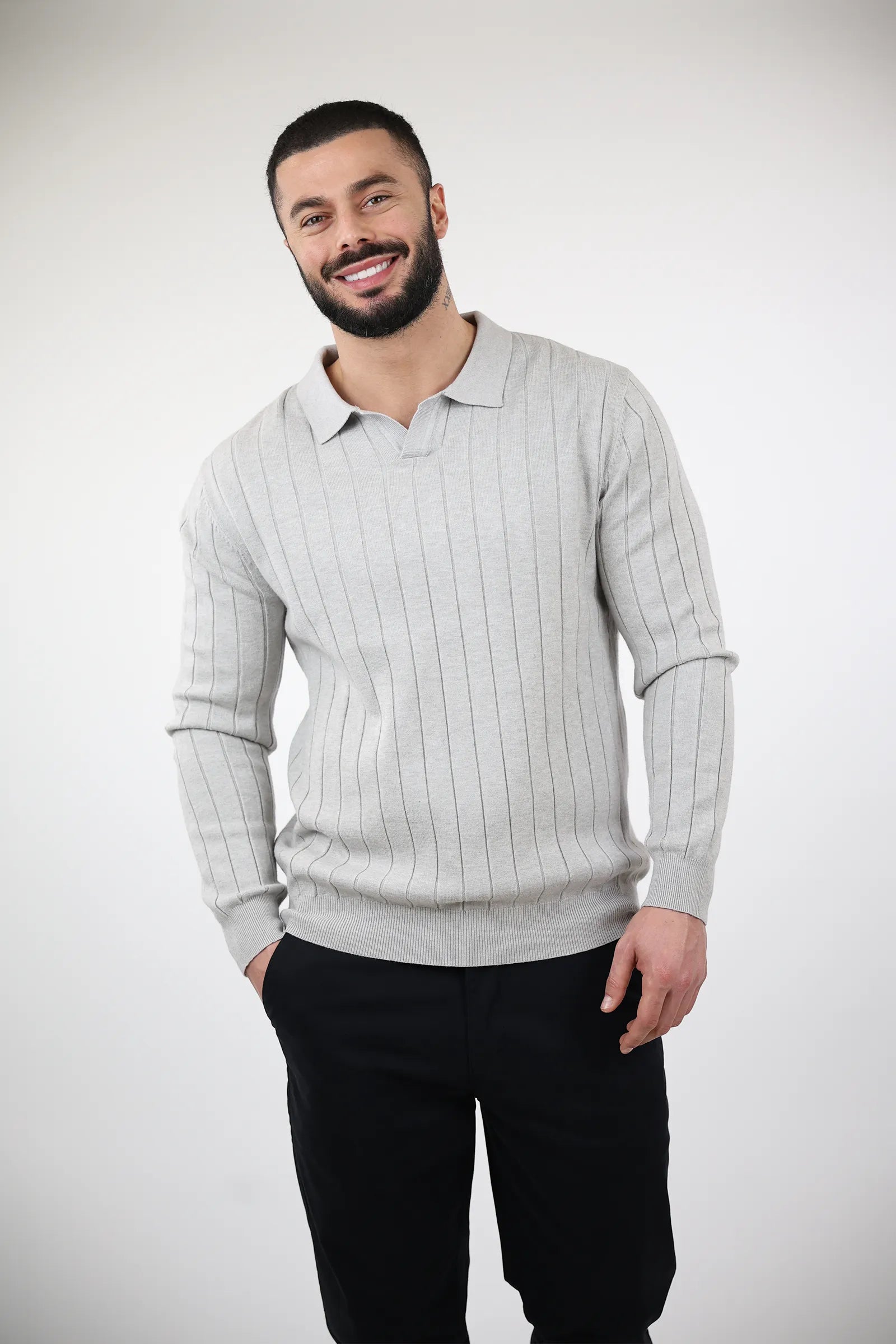 XHEMPER Textured Polo Shirt