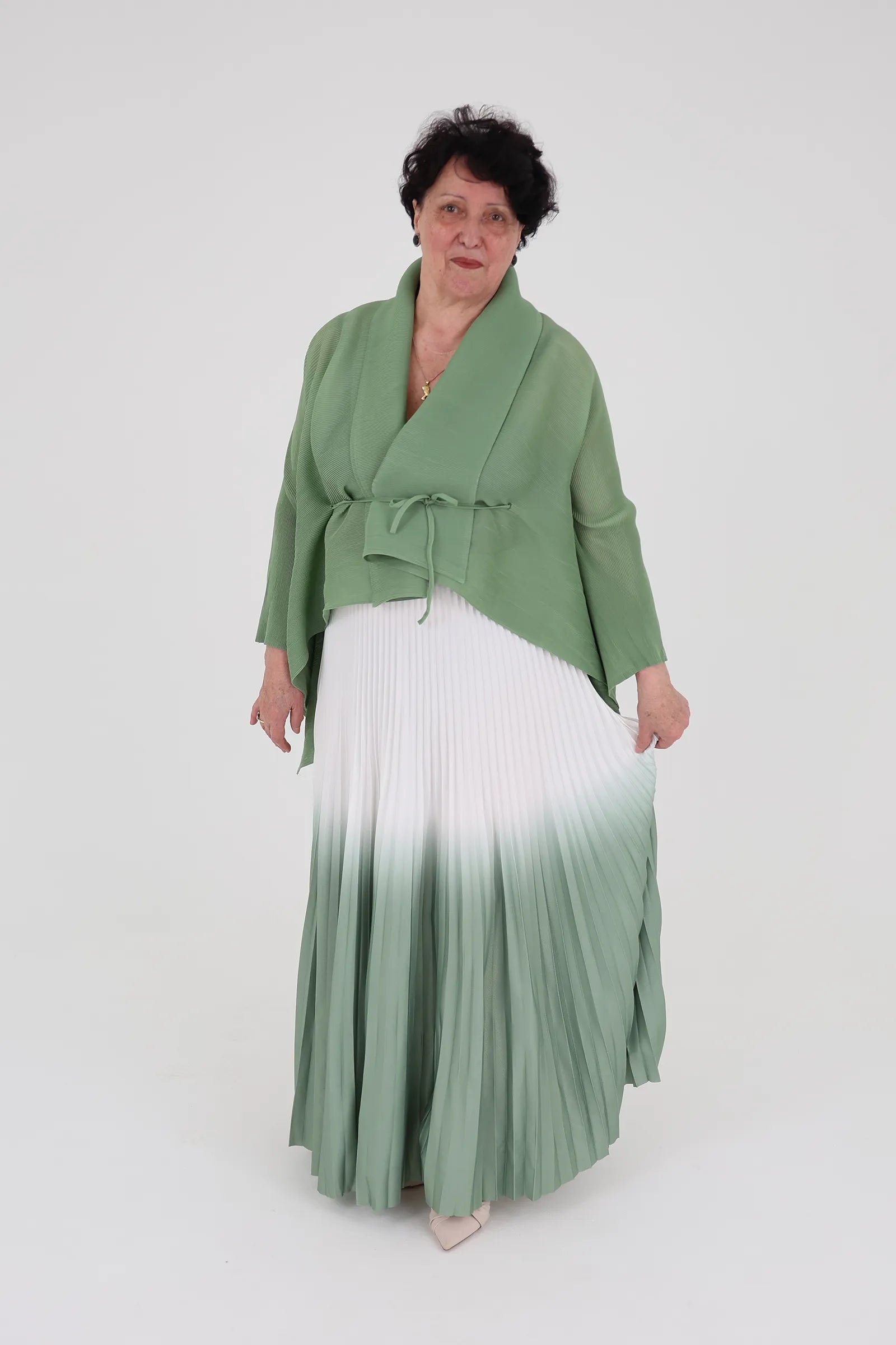 Set pleated skirt & top