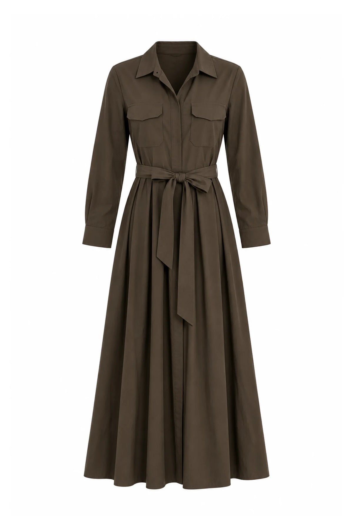 Fustan collared neckline