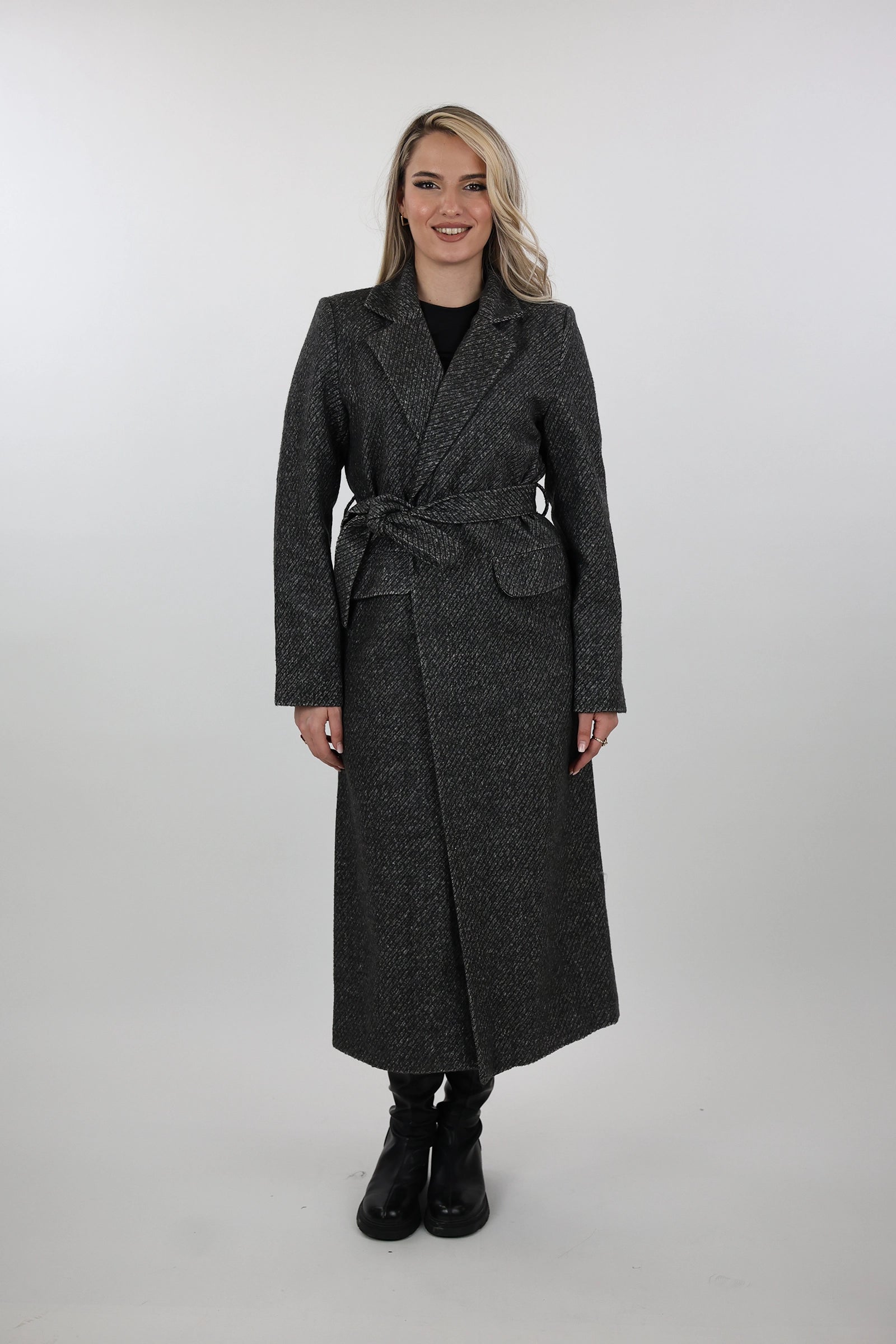 Pallto belted overcoat