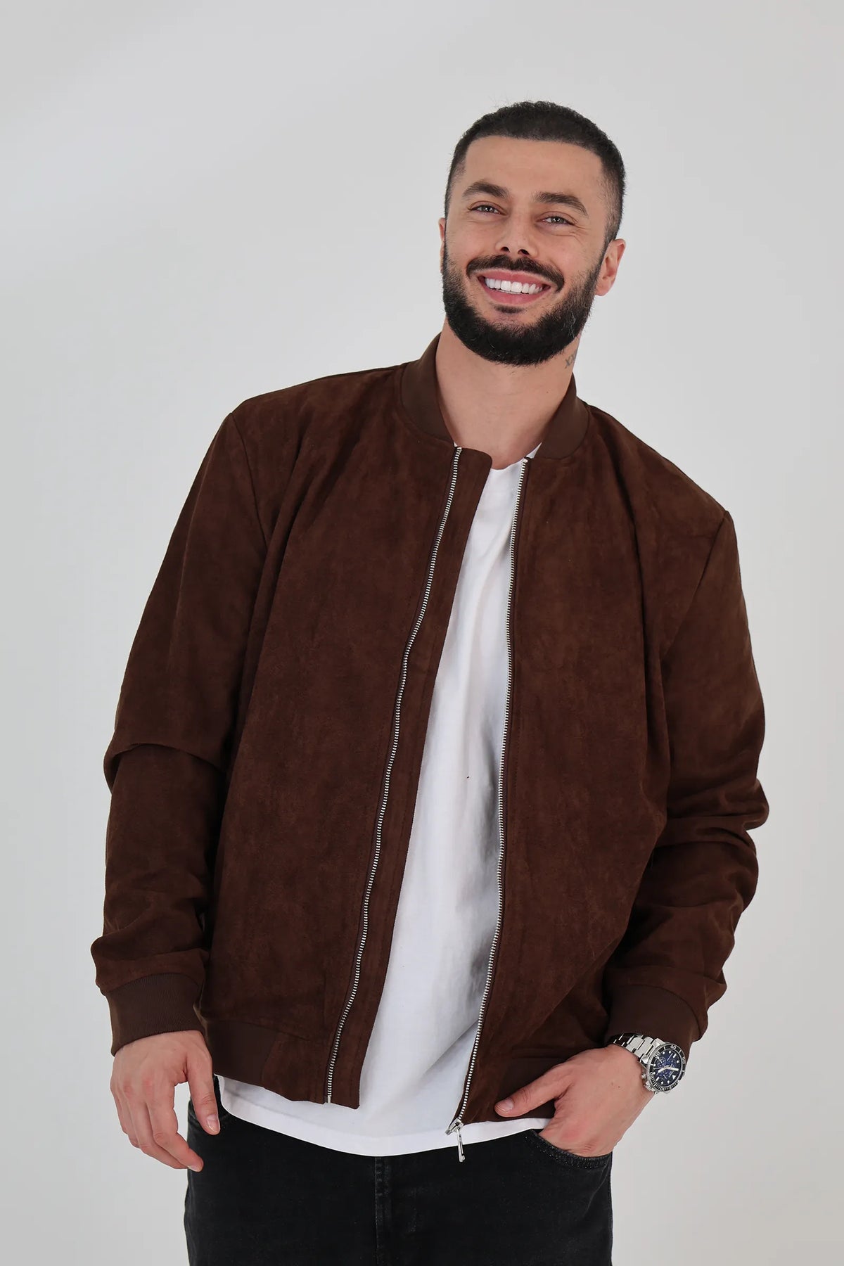 Jakne suede bomber