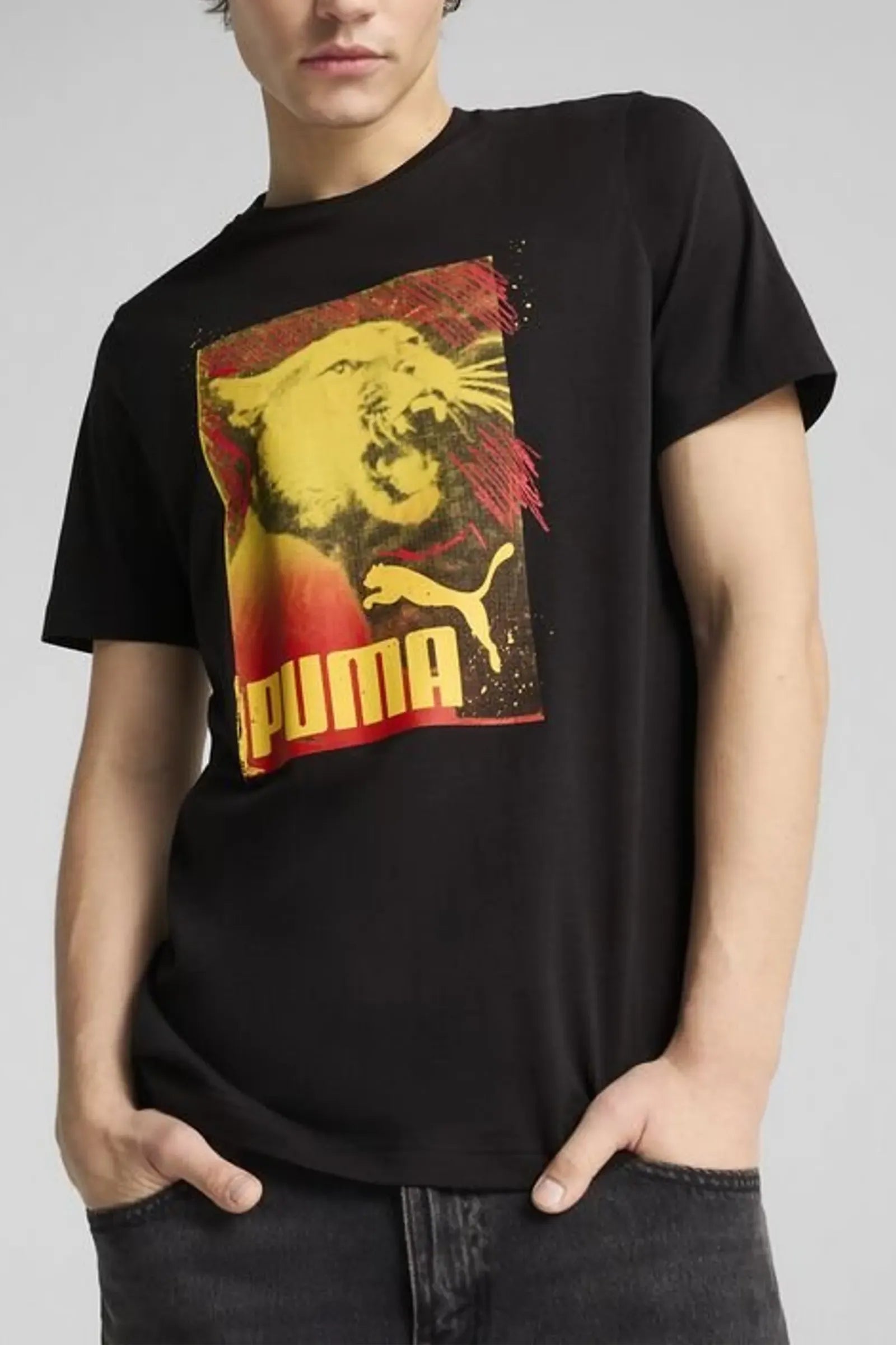 MAICË PUMA GRAPHICS - PRINT T-SHIRT - BLACK