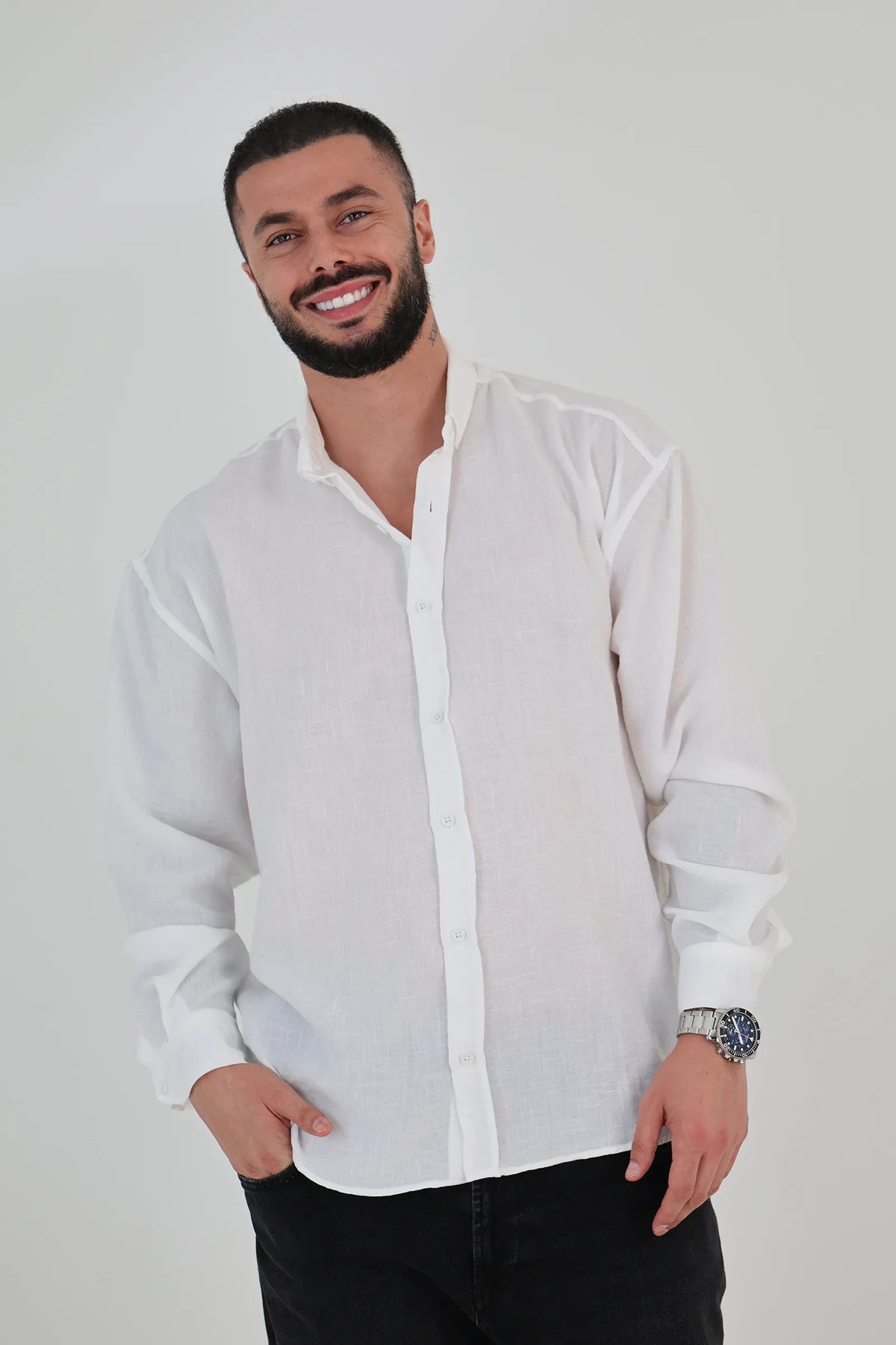 Kemishe linen button-down