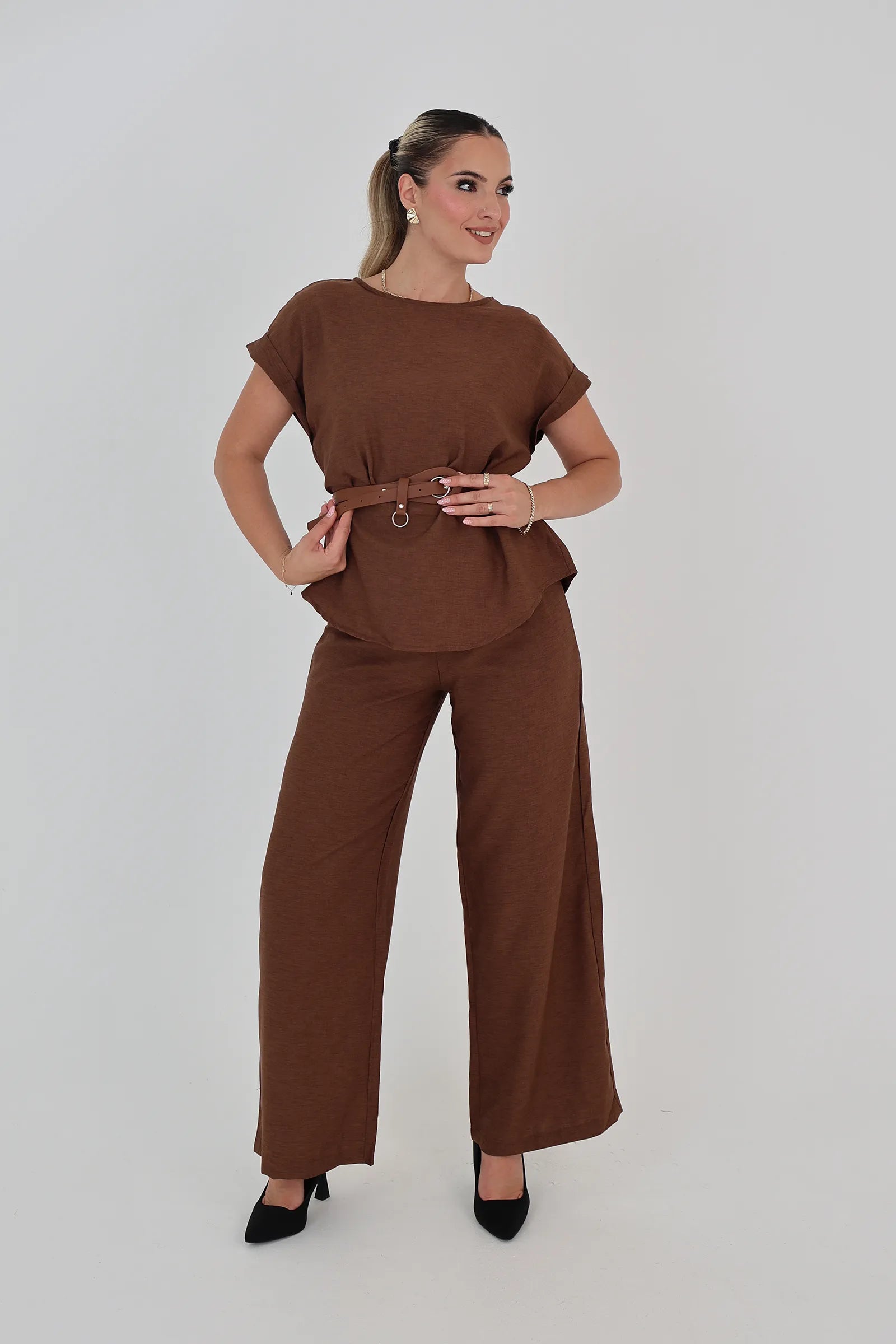 Pantallona wide leg