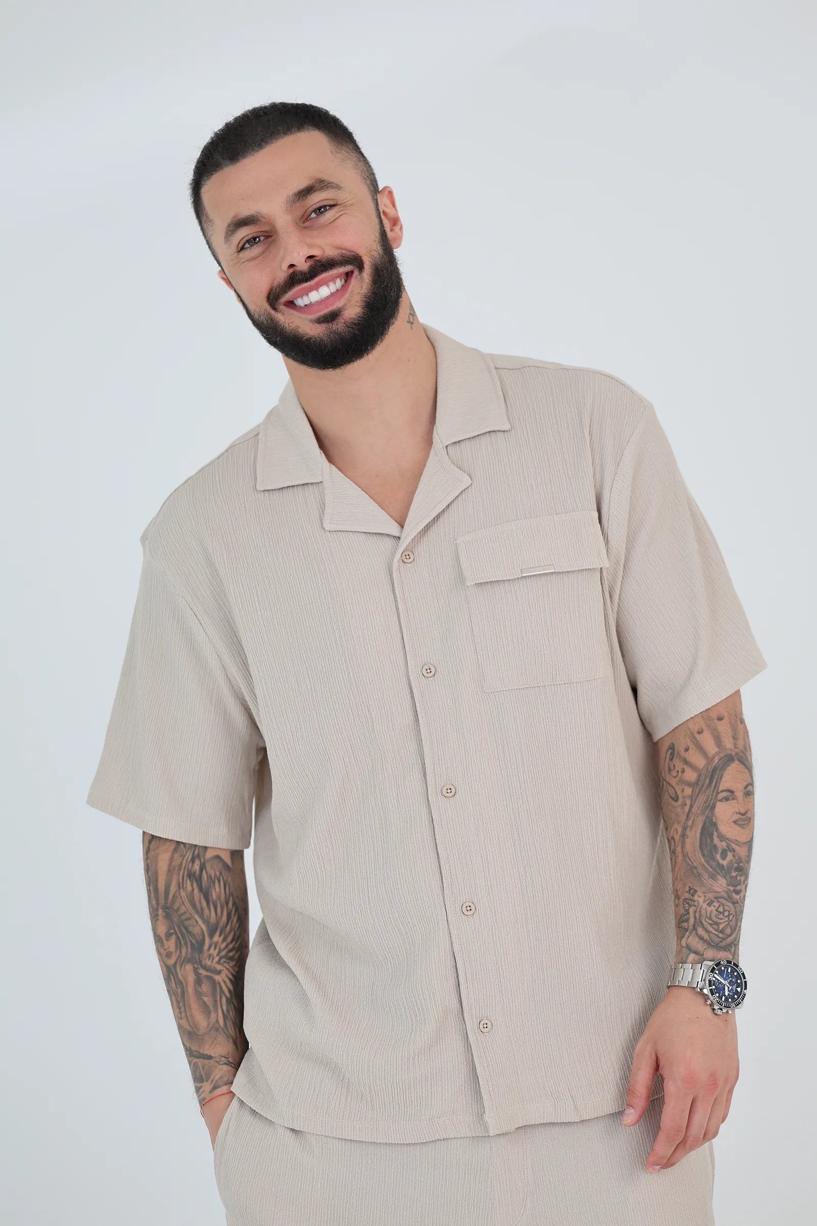 Kemishe casual sand crepe