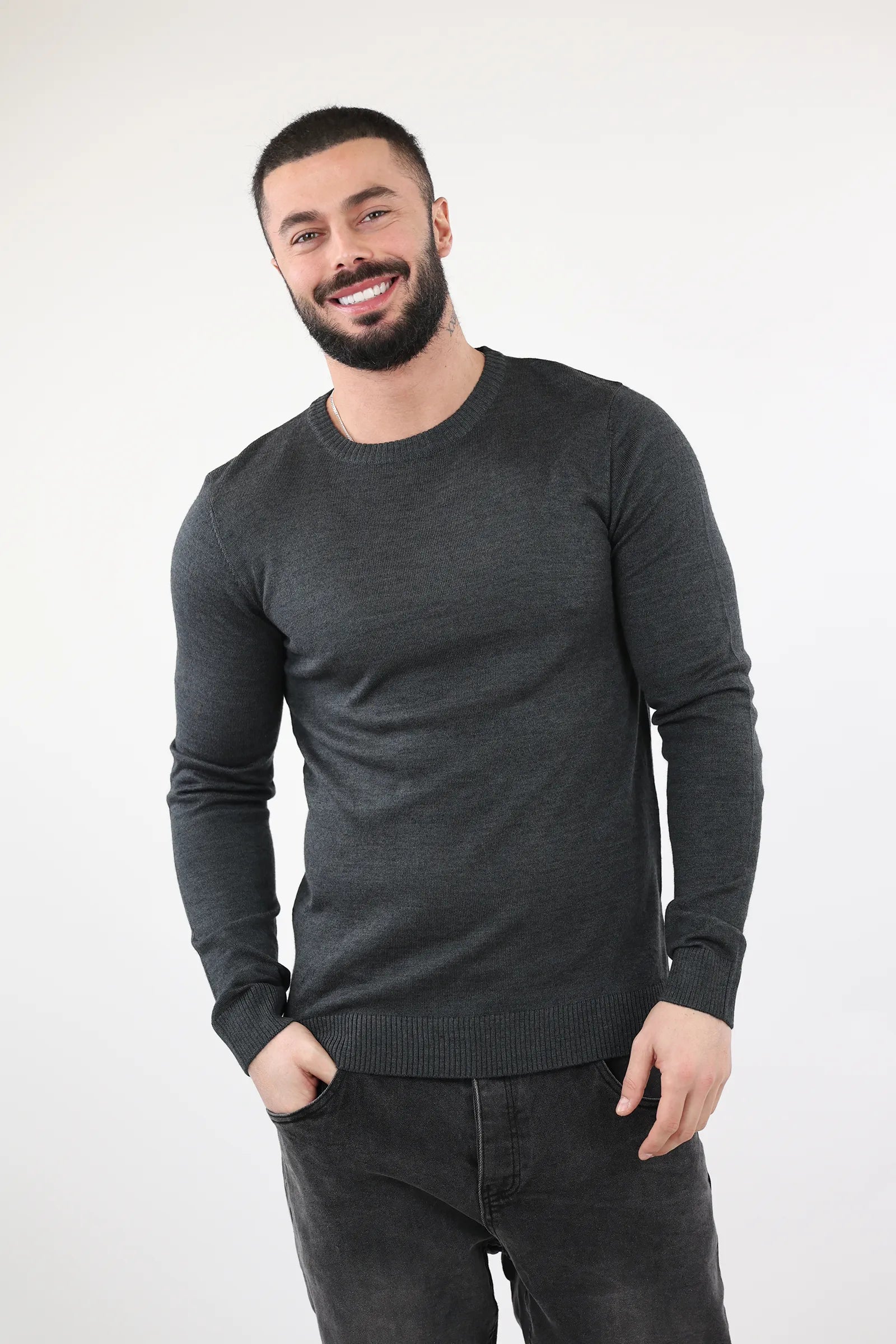 XHEMPER SLIM FIT Crewneck