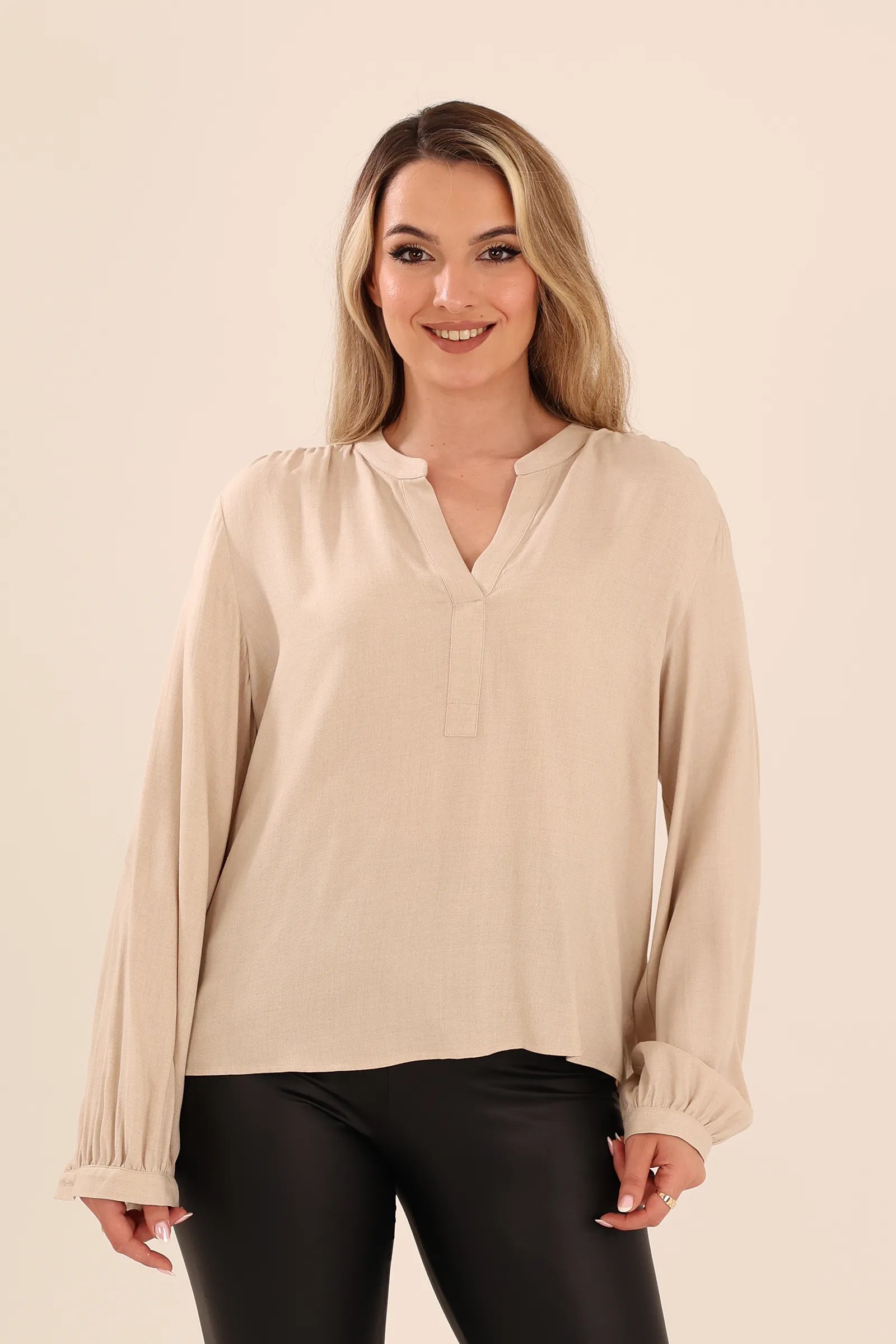 Bluze linen look top