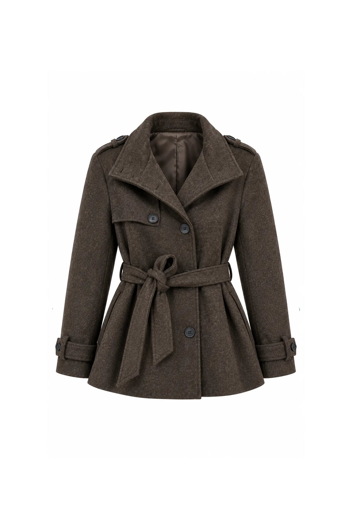 Jakne belted wool