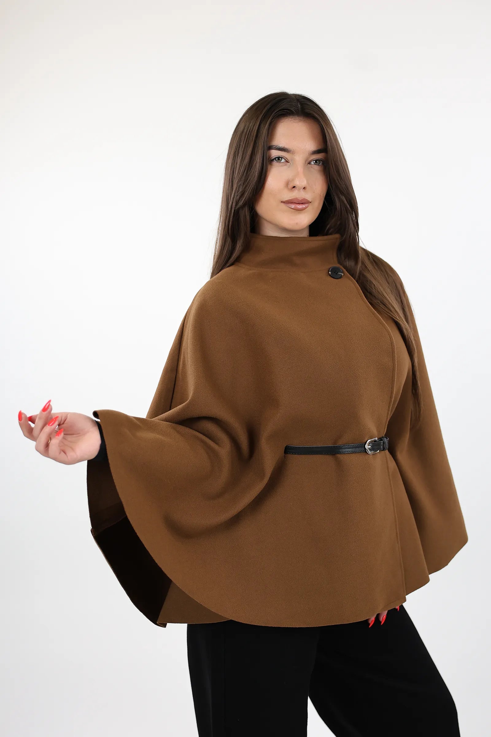 PALLTO BELTED PONCHO