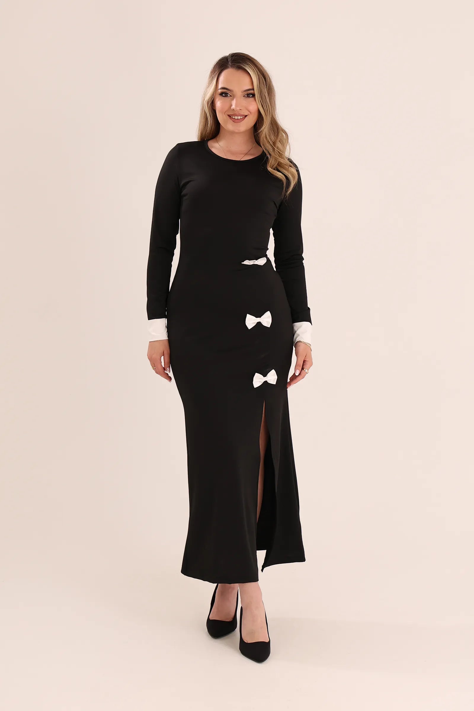 Fustan contrast cuff