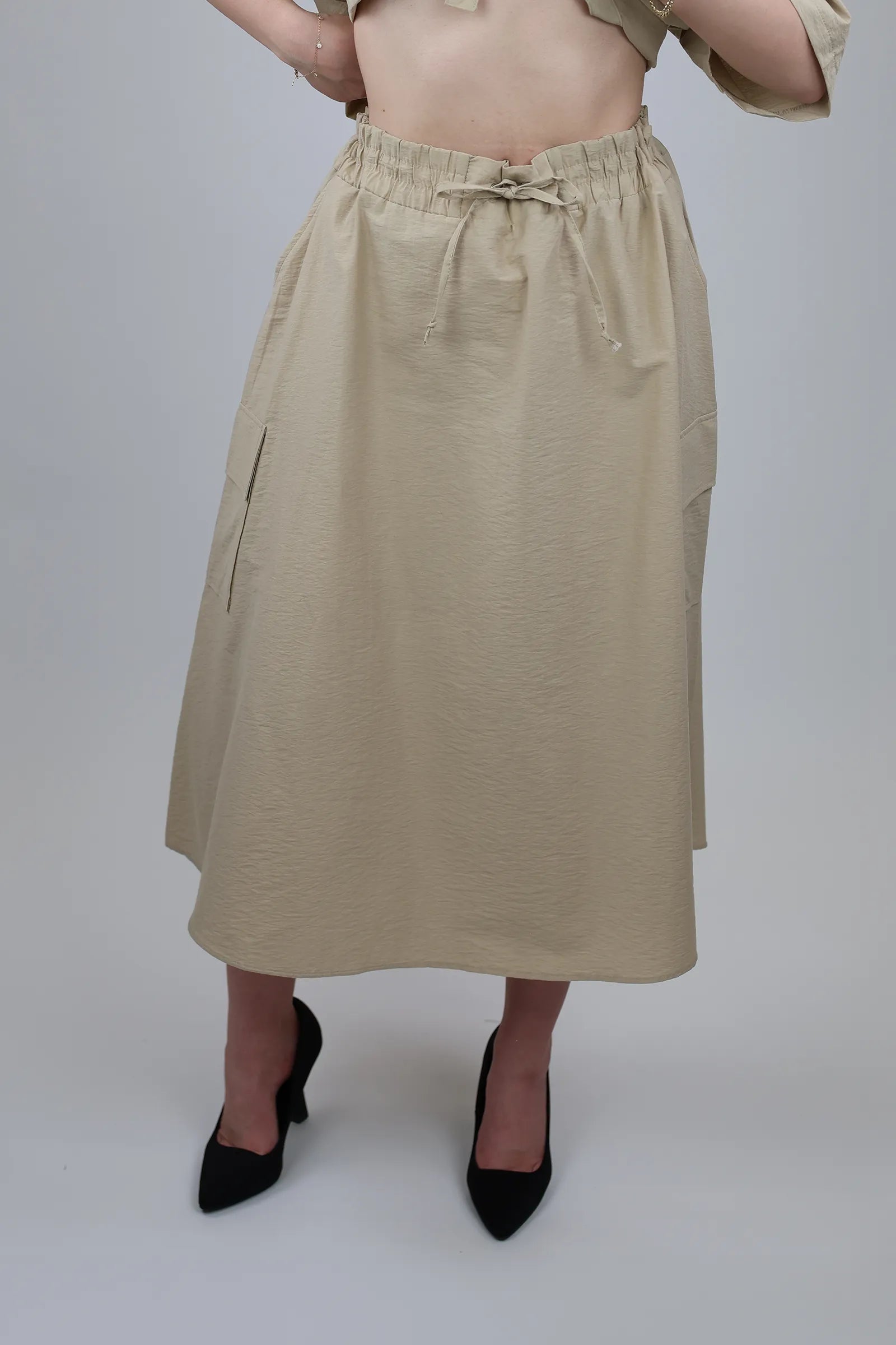 Fund flowy midi skirt