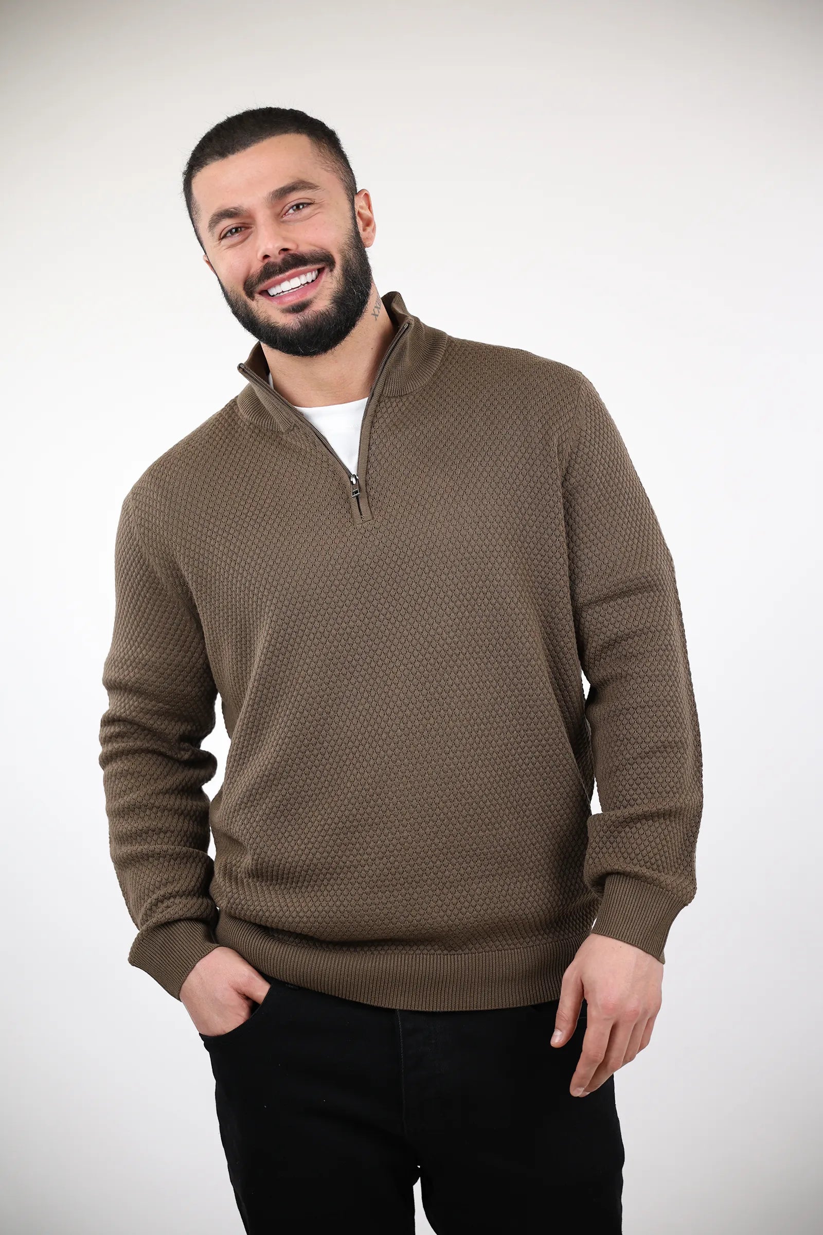 XHEMPER turtleneck zip